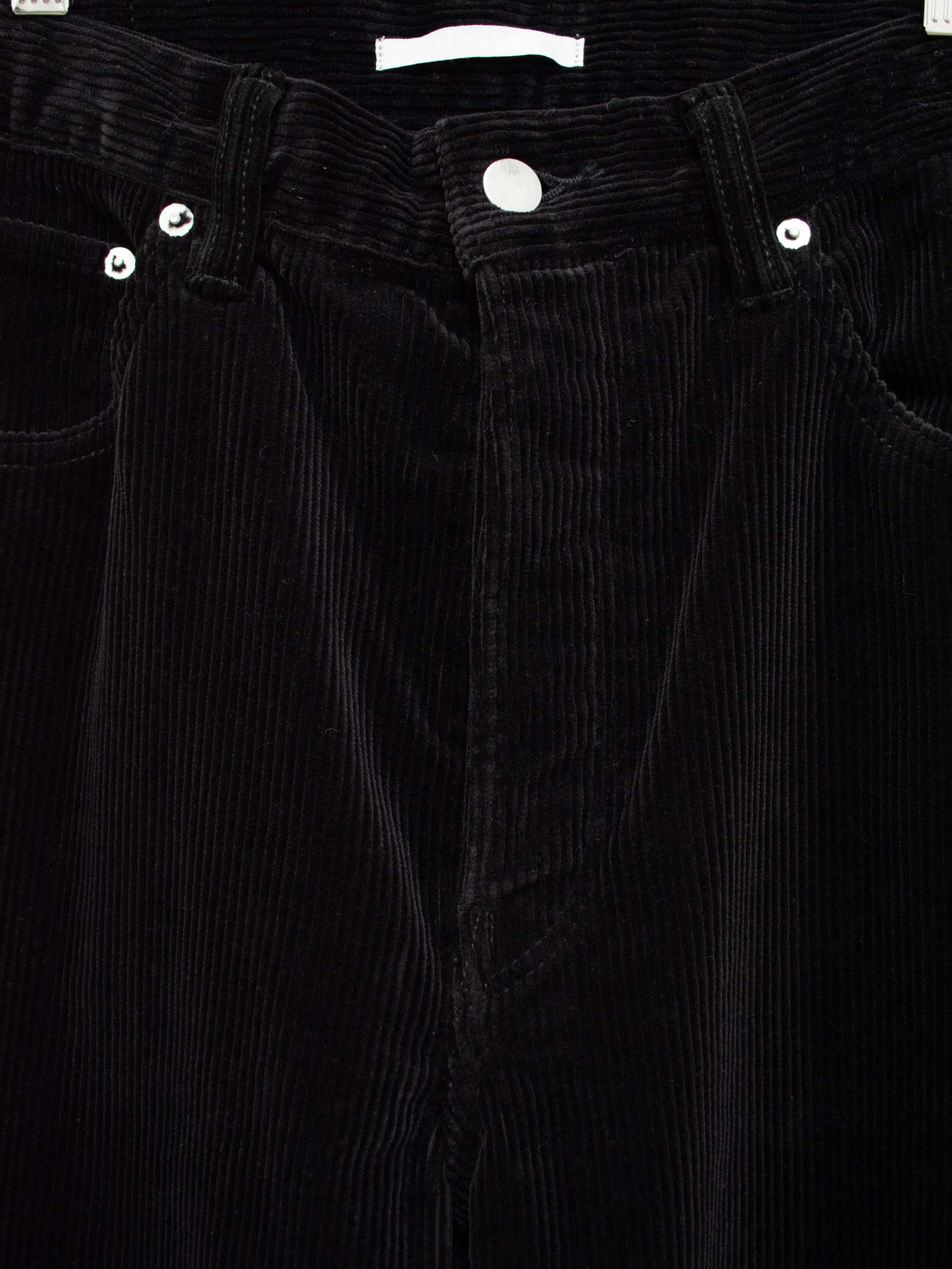 Namu Shop - Hatski Loose Tapered Corduroy - Black