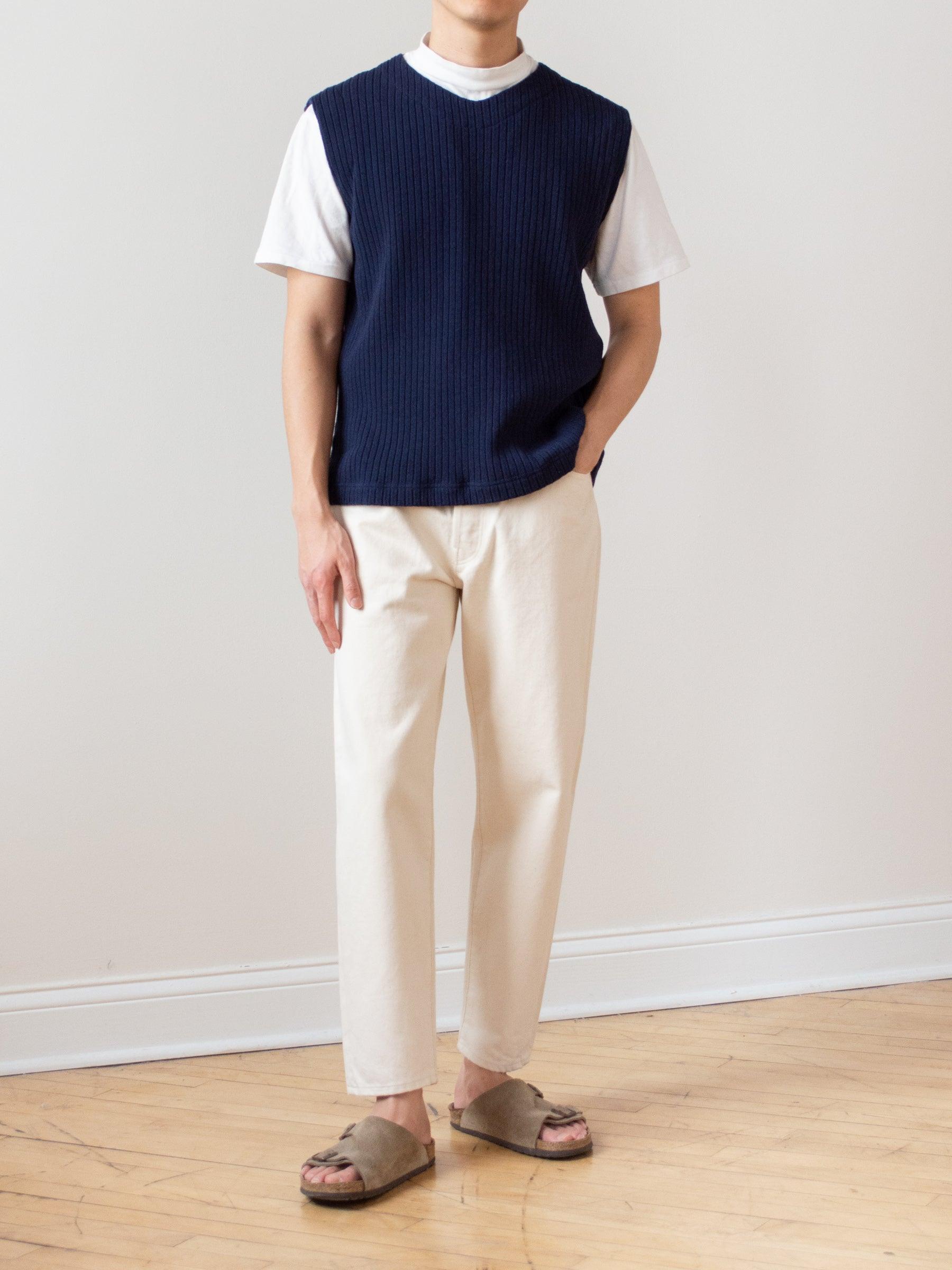 Namu Shop - Hatski Loose Tapered Denim - Ecru