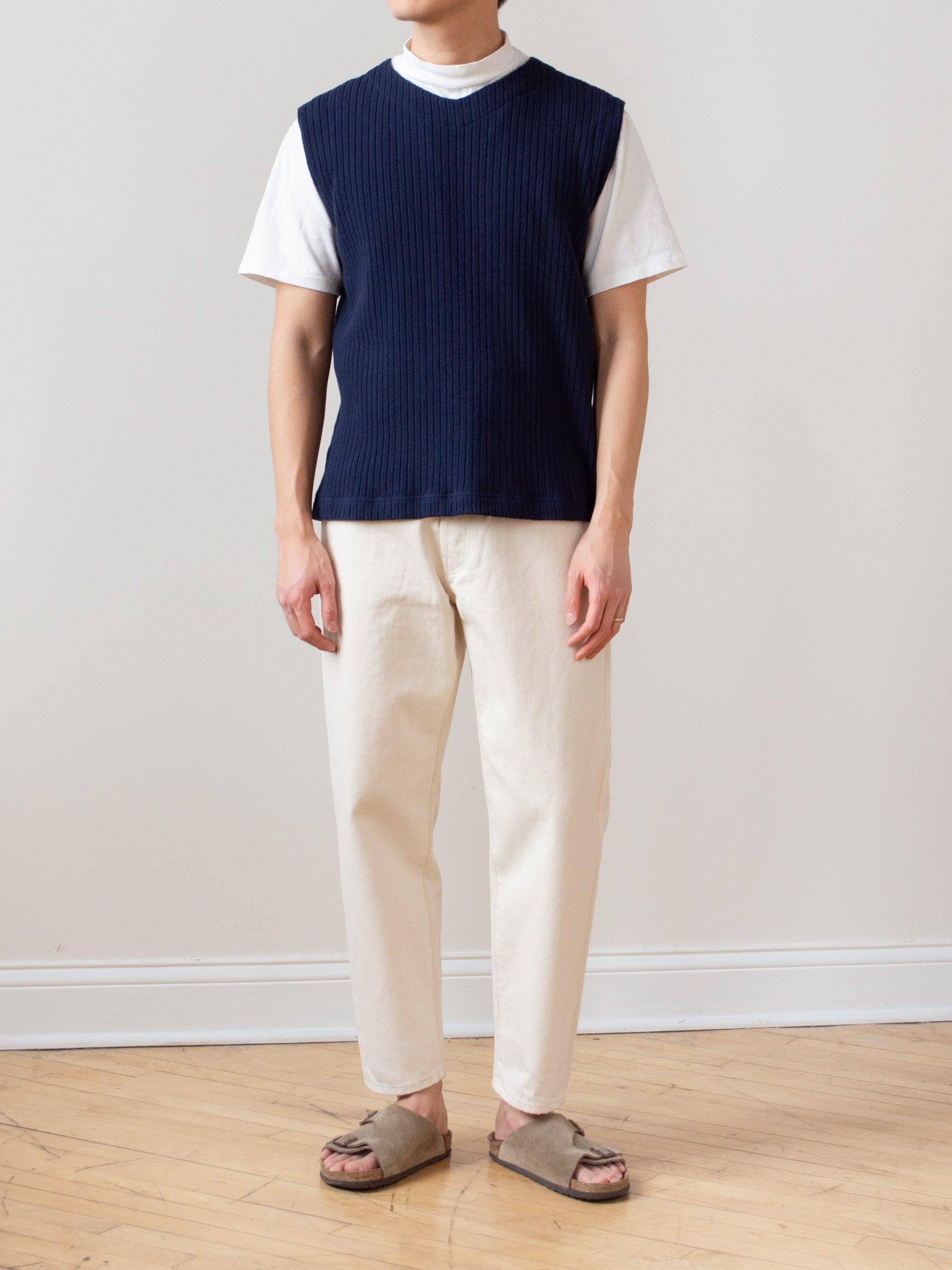 Namu Shop - Hatski Loose Tapered Denim - Ecru