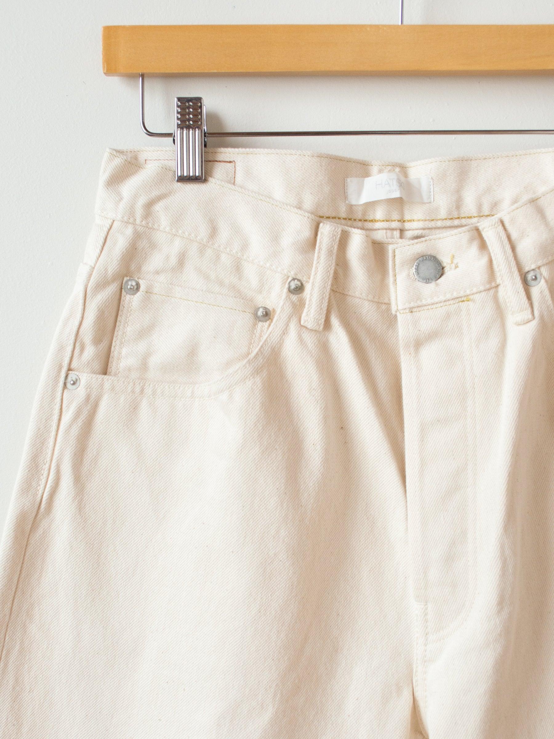 Namu Shop - Hatski Loose Tapered Denim - Ecru