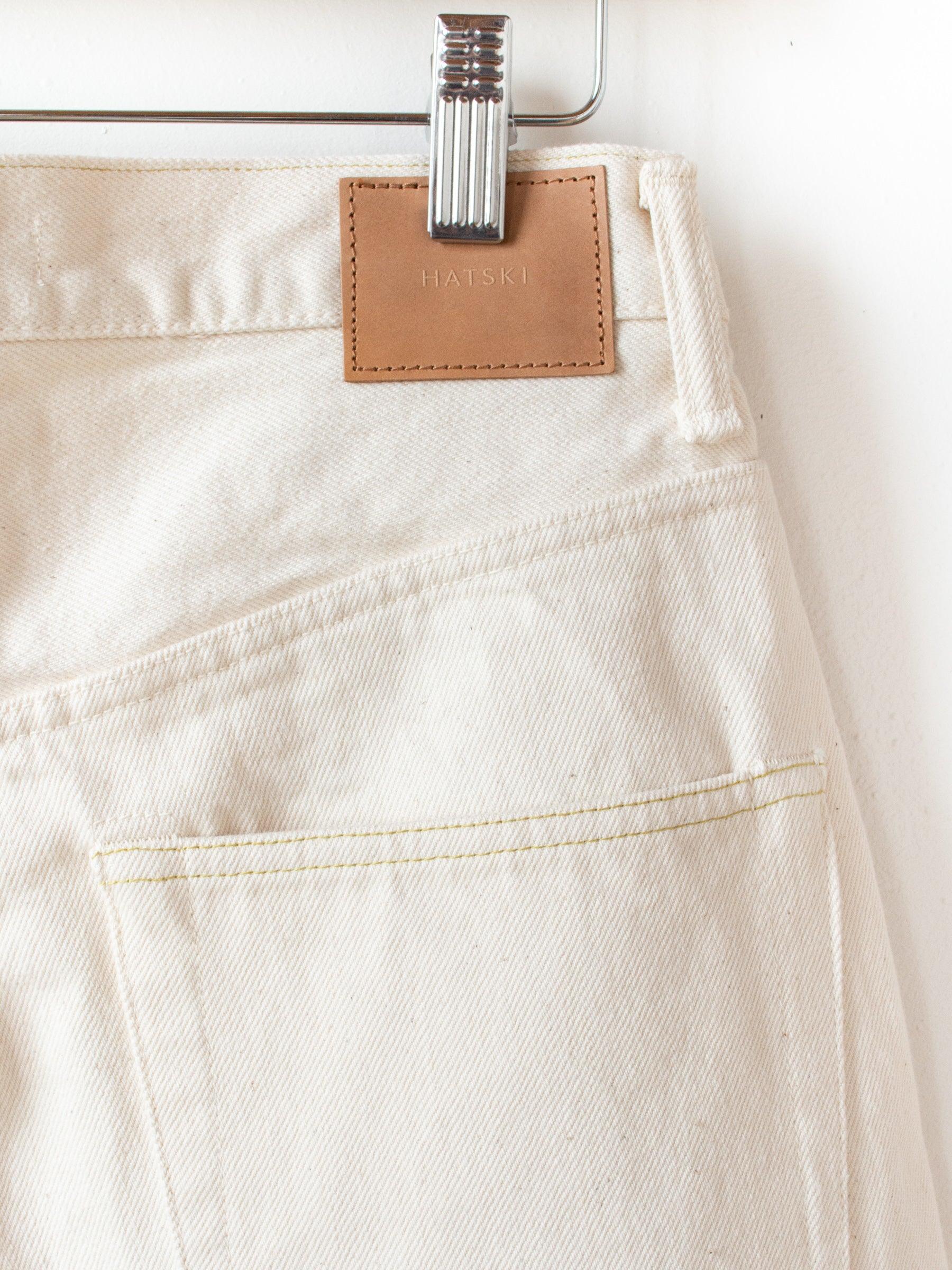 Namu Shop - Hatski Loose Tapered Denim - Ecru