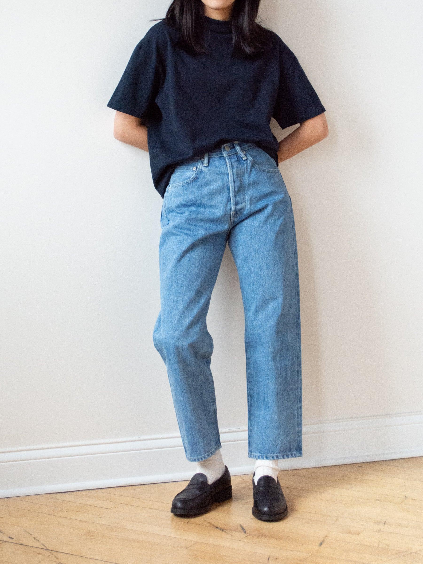 Namu Shop - Hatski Mock Neck Tee - Navy