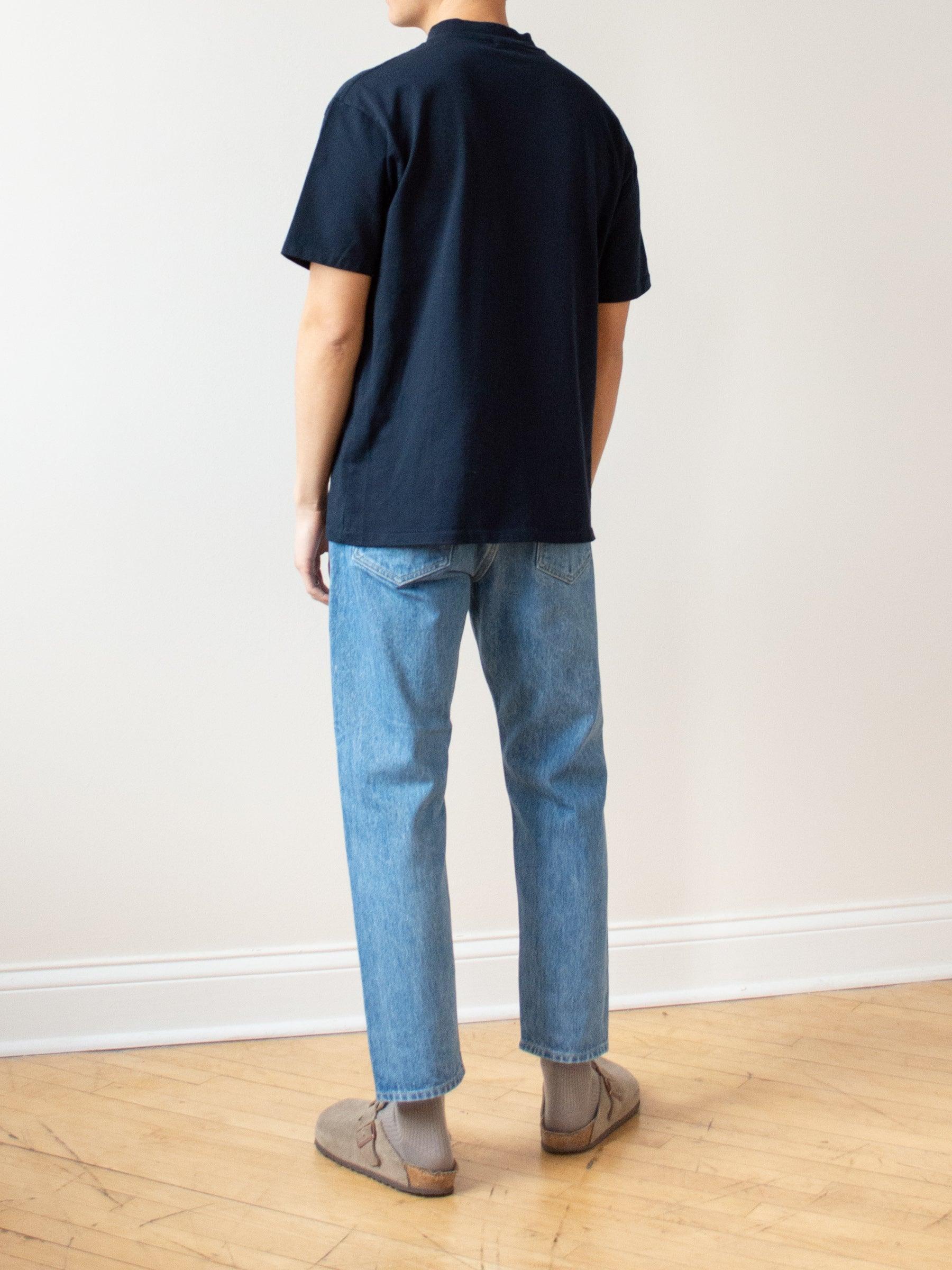 Namu Shop - Hatski Mock Neck Tee - Navy