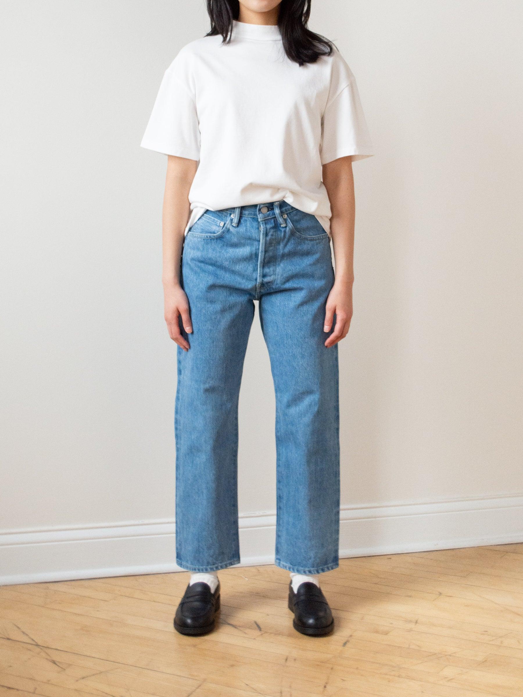 Namu Shop - Hatski Mock Neck Tee - White