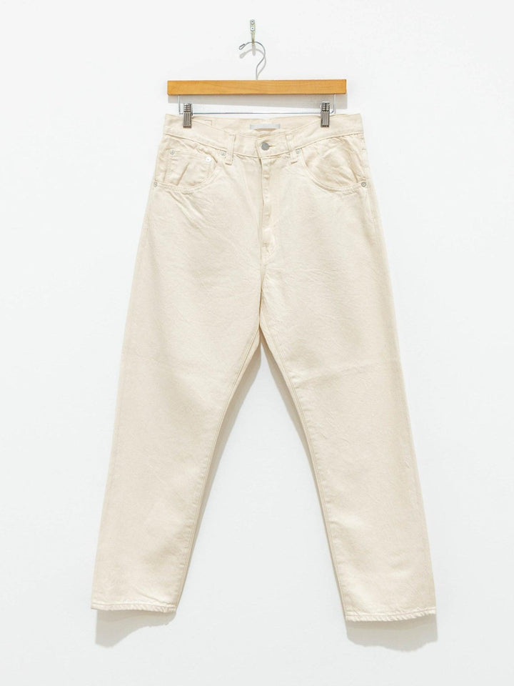 Namu Shop - Hatski Regular Tapered Washi Denim - Ecru