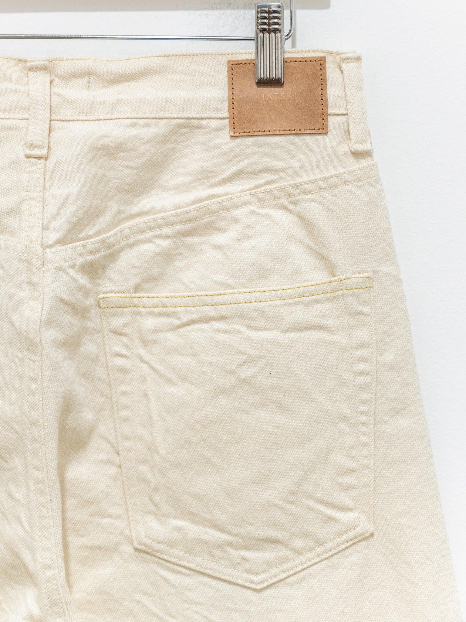 Namu Shop - Hatski Regular Tapered Washi Denim - Ecru