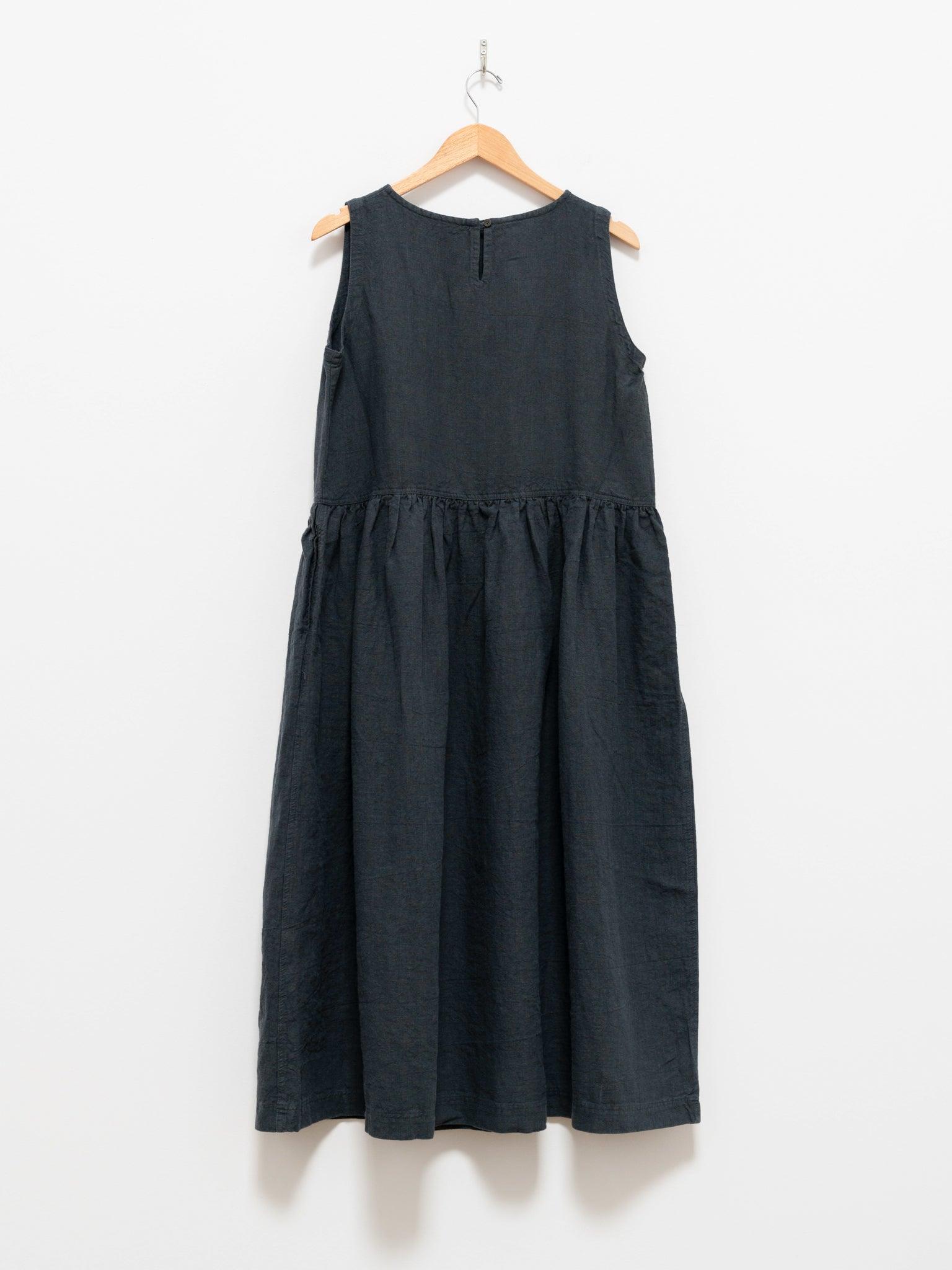 Namu Shop - Ichi Antiquites Azumadaki Sleeveless Dress - Charcoal