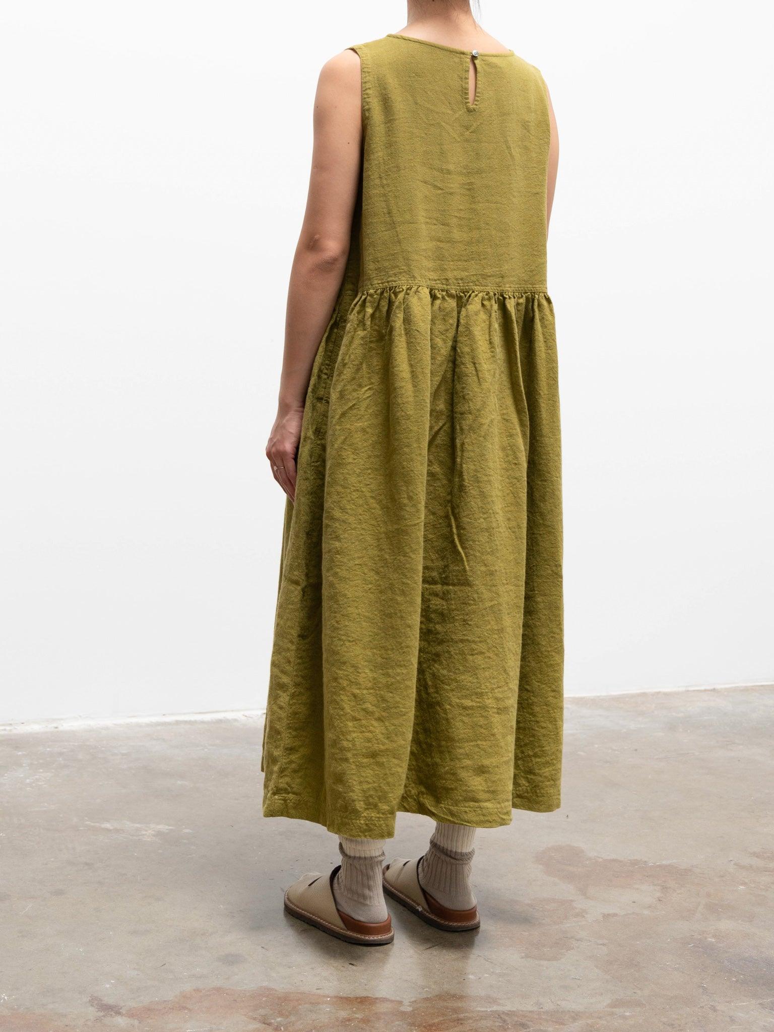 Namu Shop - Ichi Antiquites Azumadaki Sleeveless Dress - Charcoal