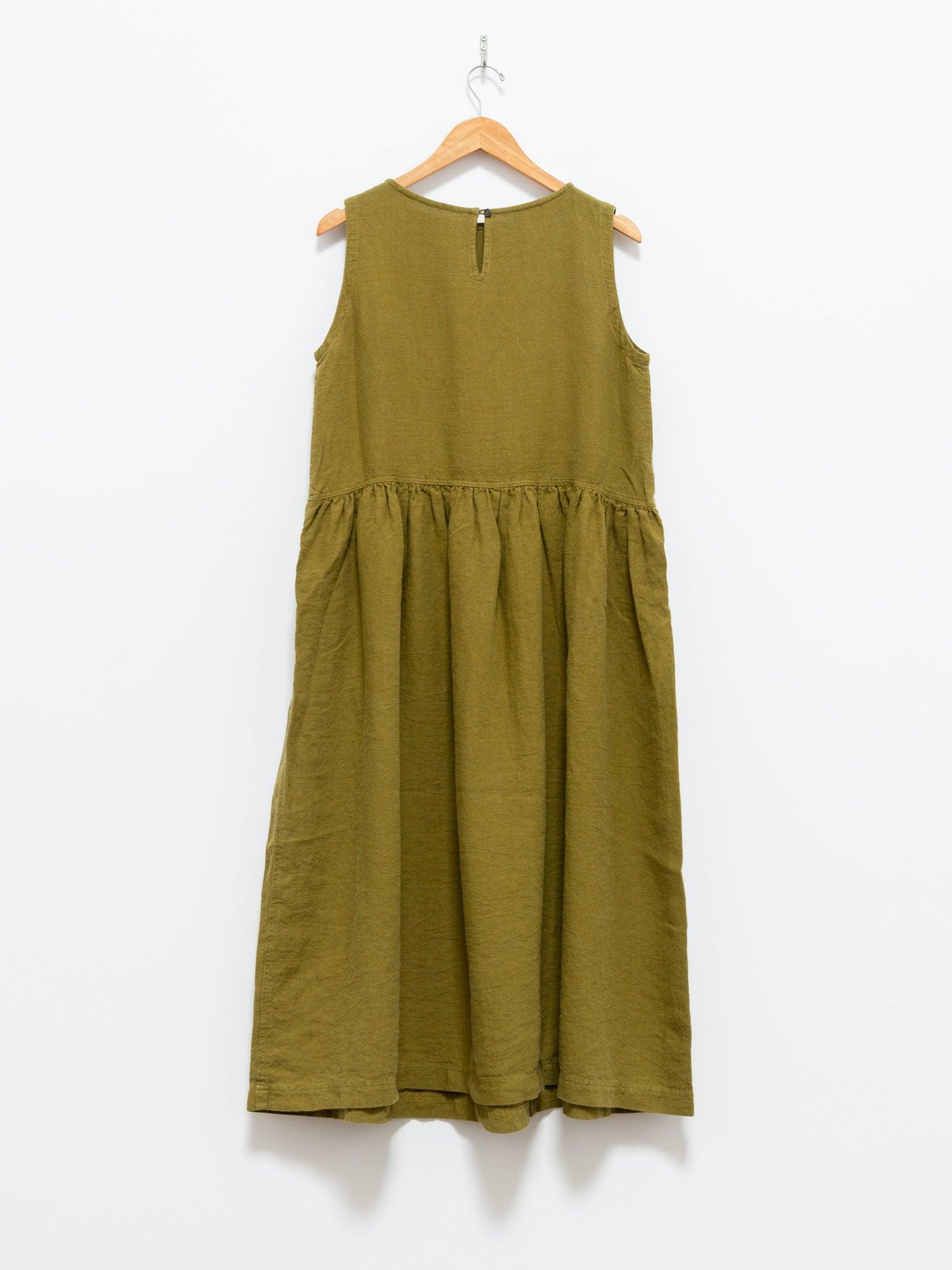 Namu Shop - Ichi Antiquites Azumadaki Sleeveless Dress - Green