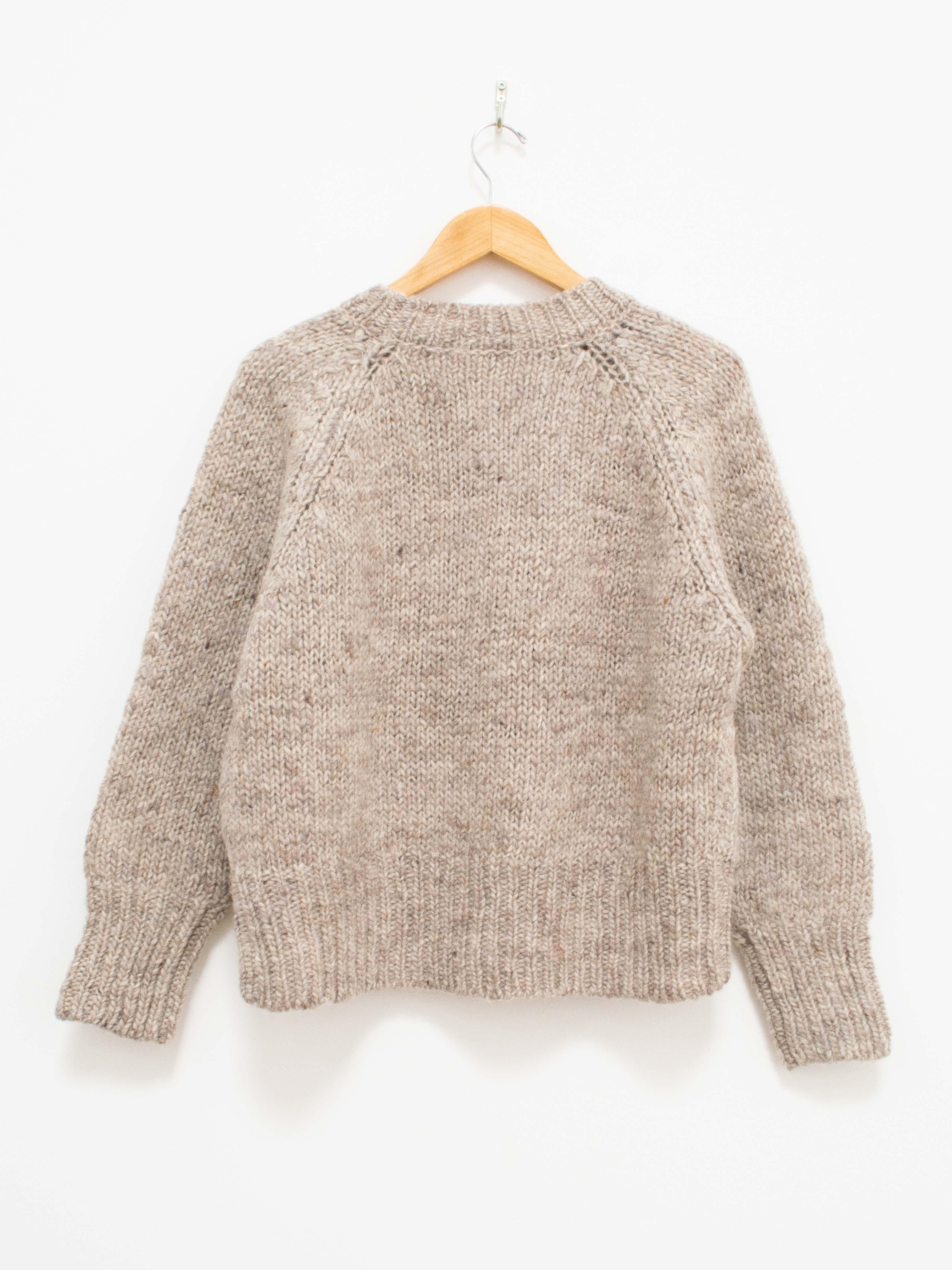 Namu Shop - Ichi Antiquites British Wool Eagle Pullover Knit - Oatmeal