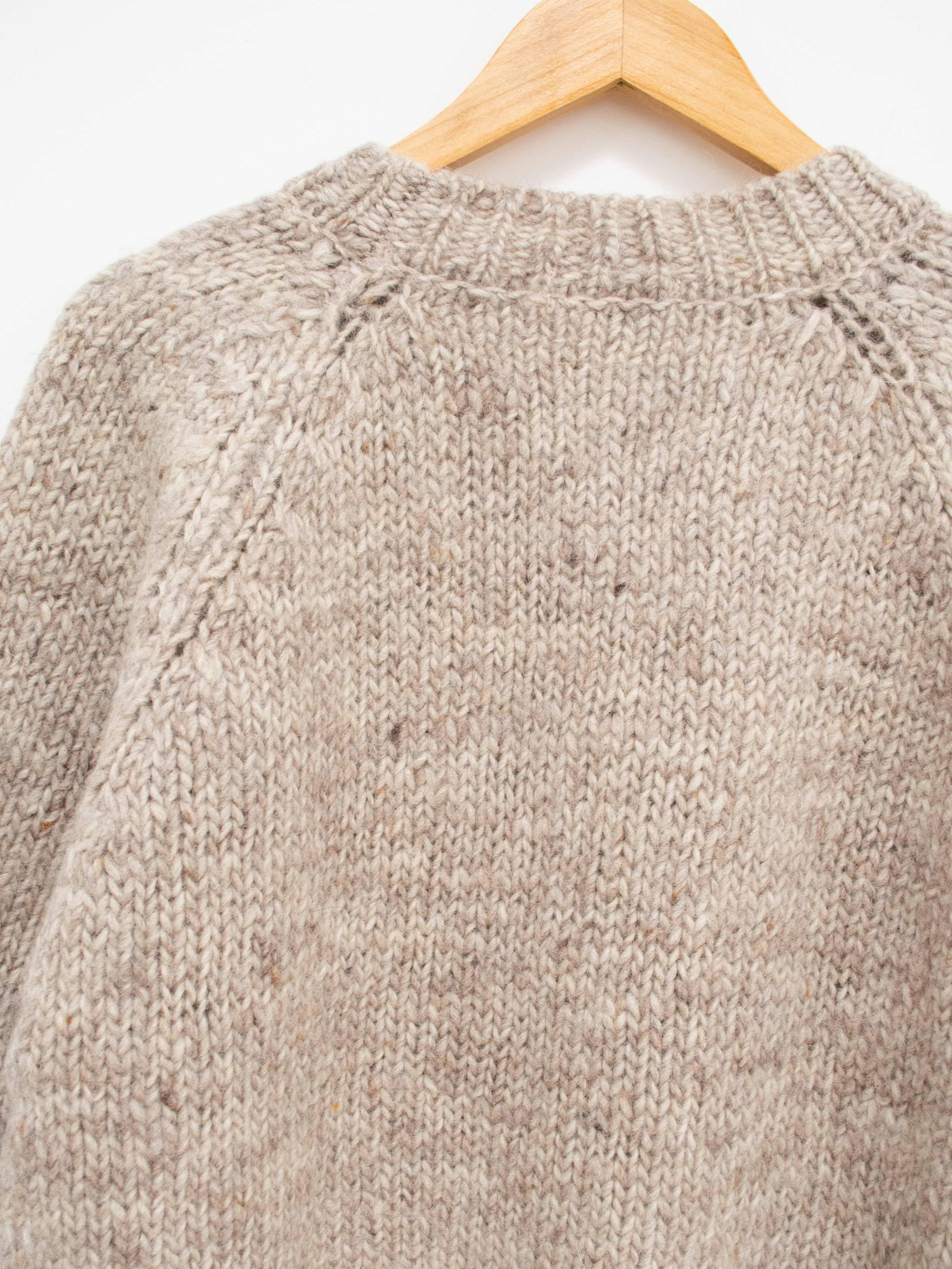 Namu Shop - Ichi Antiquites British Wool Eagle Pullover Knit - Oatmeal