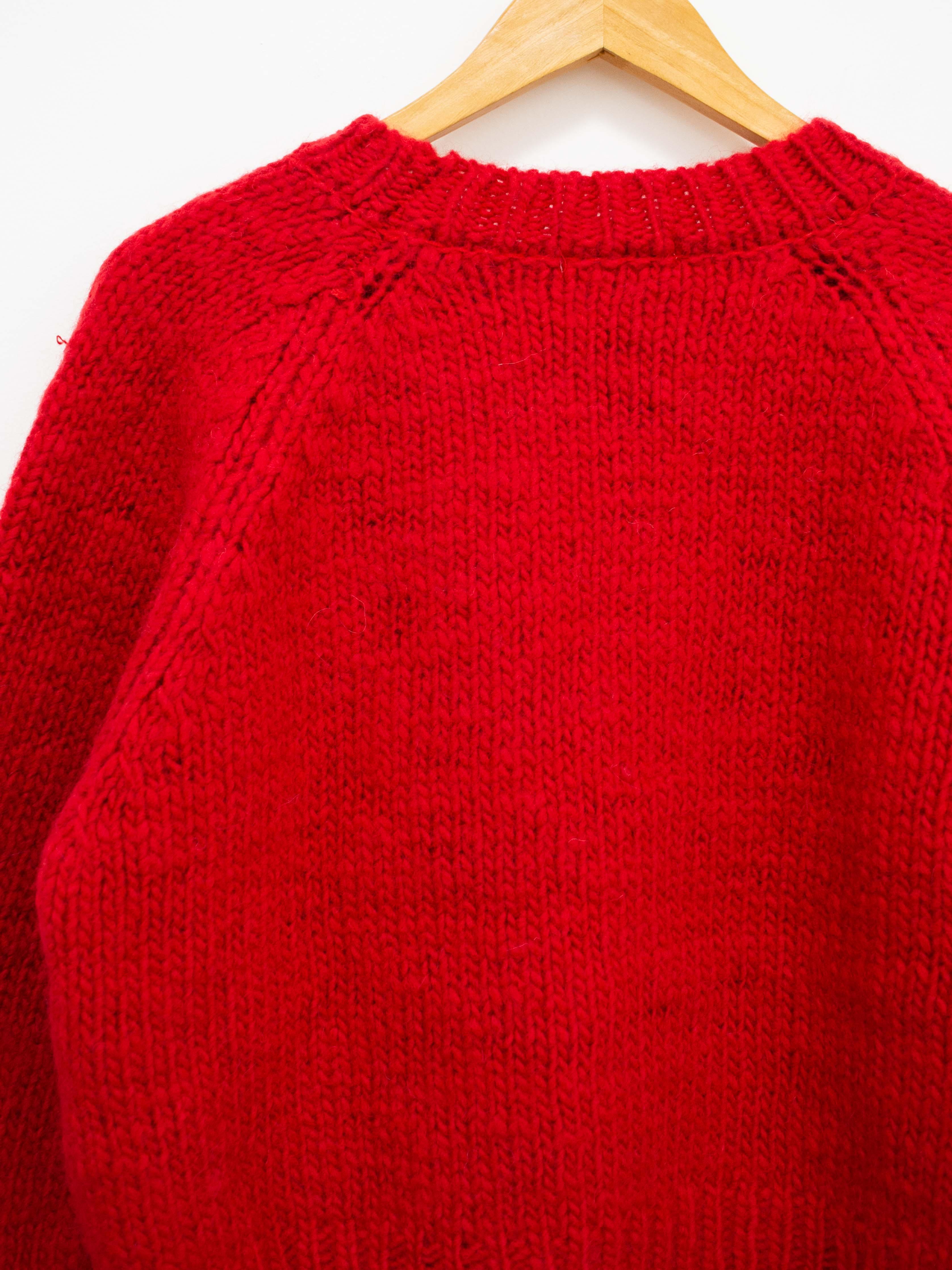 Namu Shop - Ichi Antiquites British Wool Eagle Pullover Knit - Red