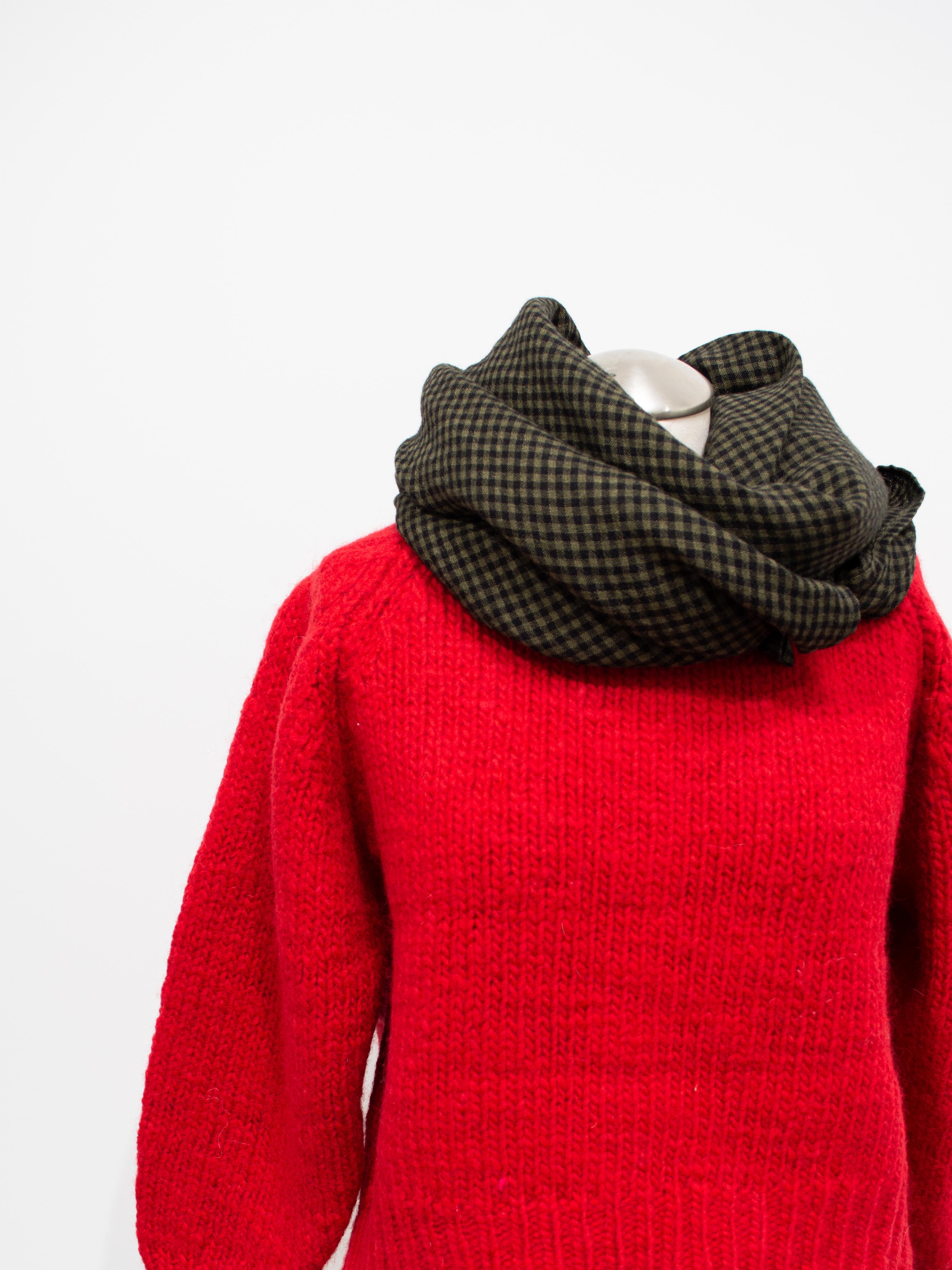 Namu Shop - Ichi Antiquites British Wool Eagle Pullover Knit - Red