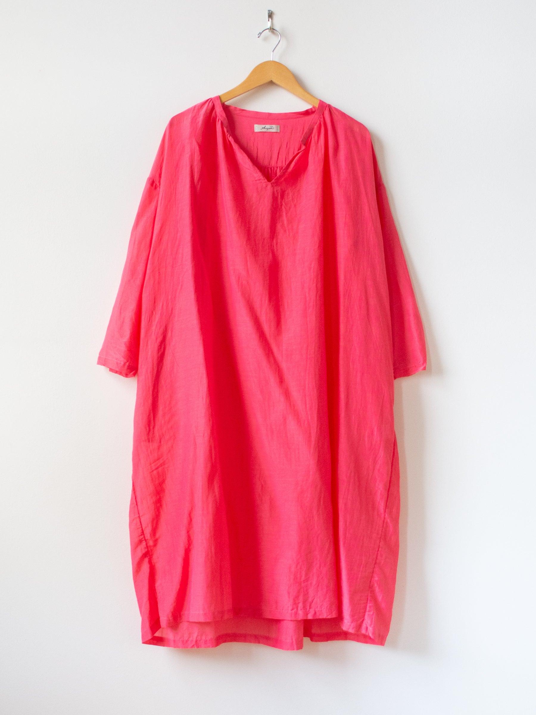 Namu Shop - Ichi Antiquites Co Silk Azumadaki Dress - Pink