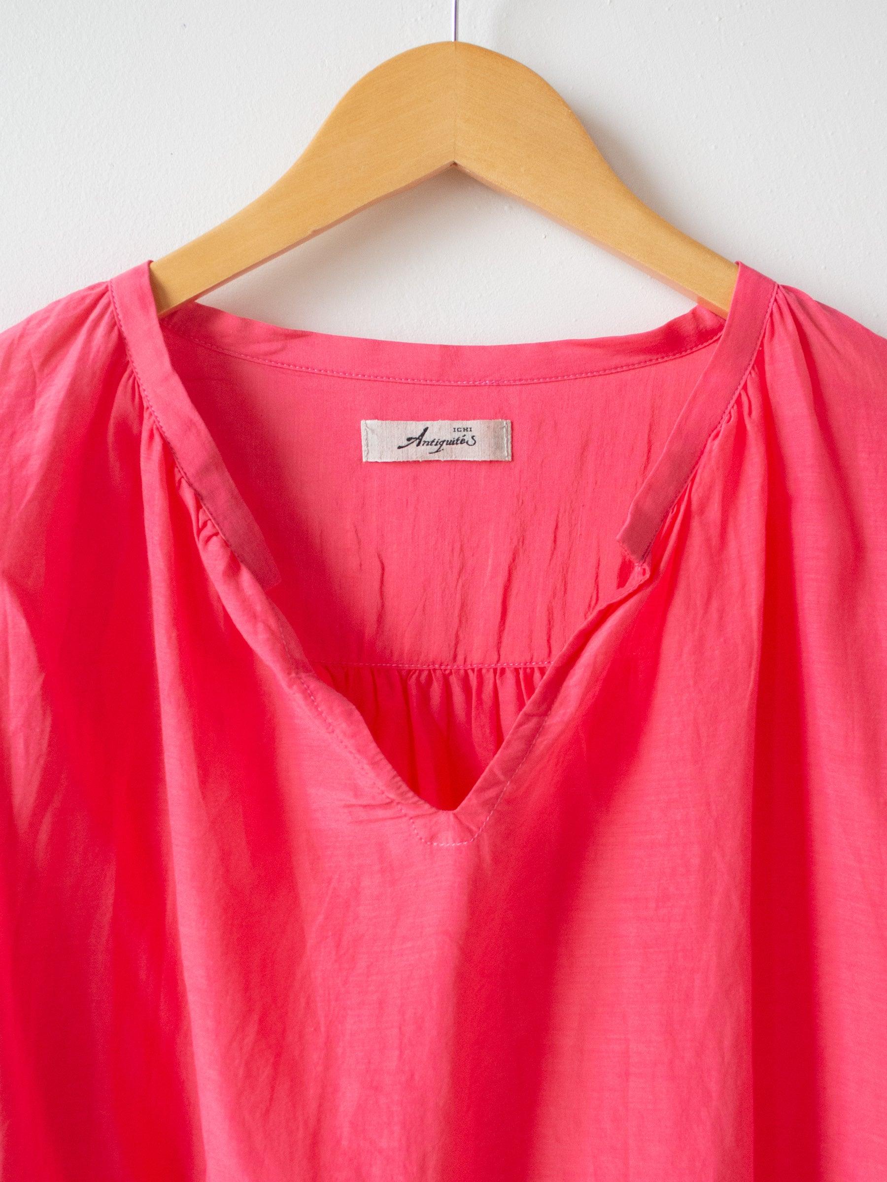 Namu Shop - Ichi Antiquites Co Silk Azumadaki Dress - Pink