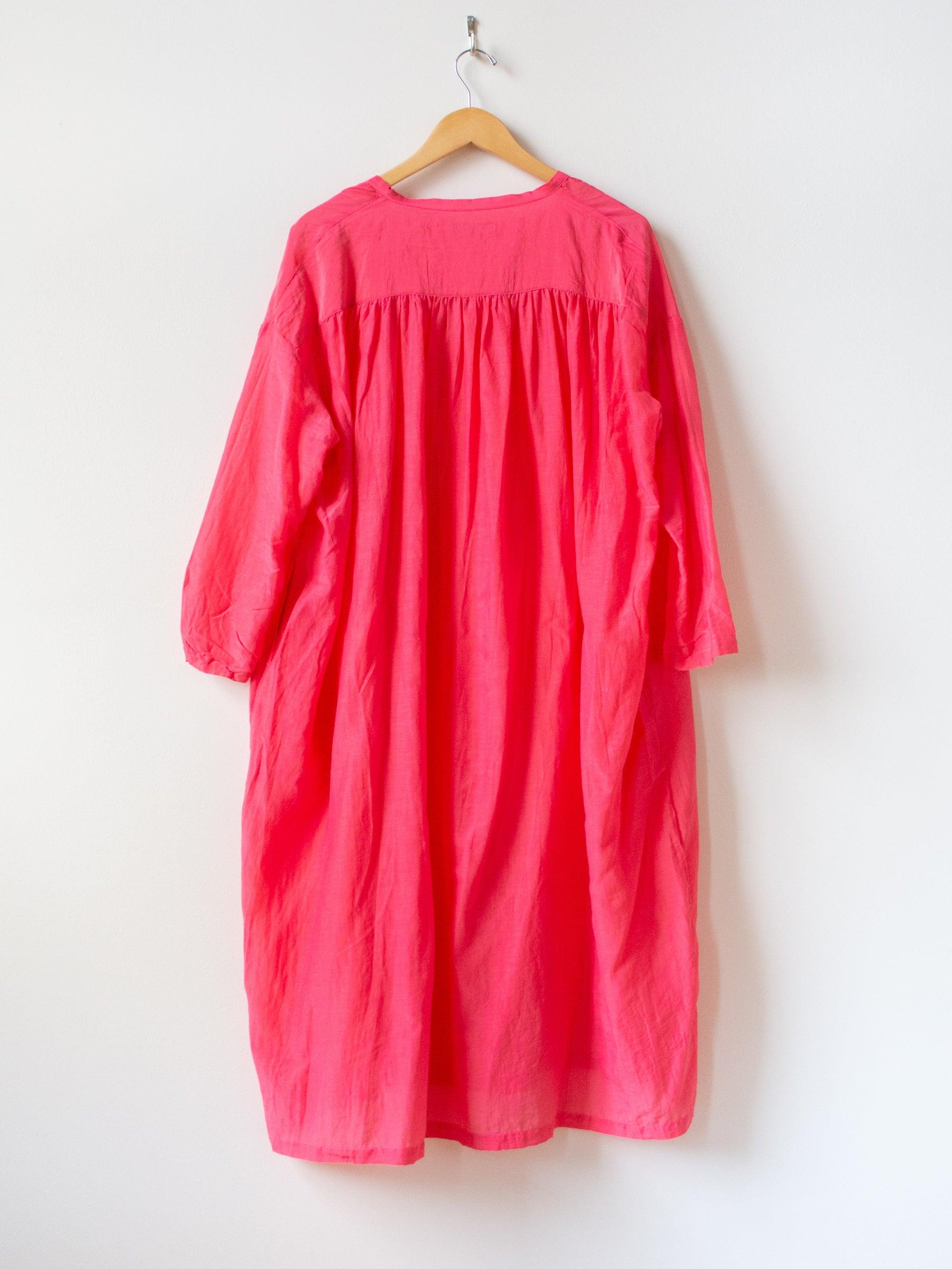 Namu Shop - Ichi Antiquites Co Silk Azumadaki Dress - Pink