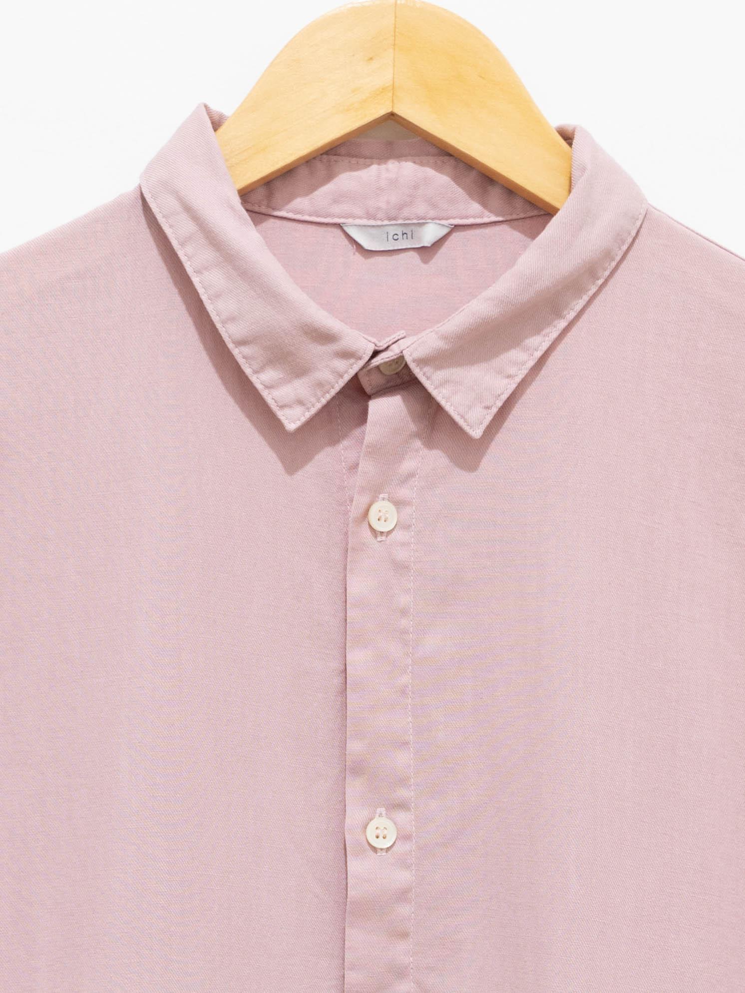 Namu Shop - Ichi Antiquites Co/Li BD Shirt Dress - Light Pink