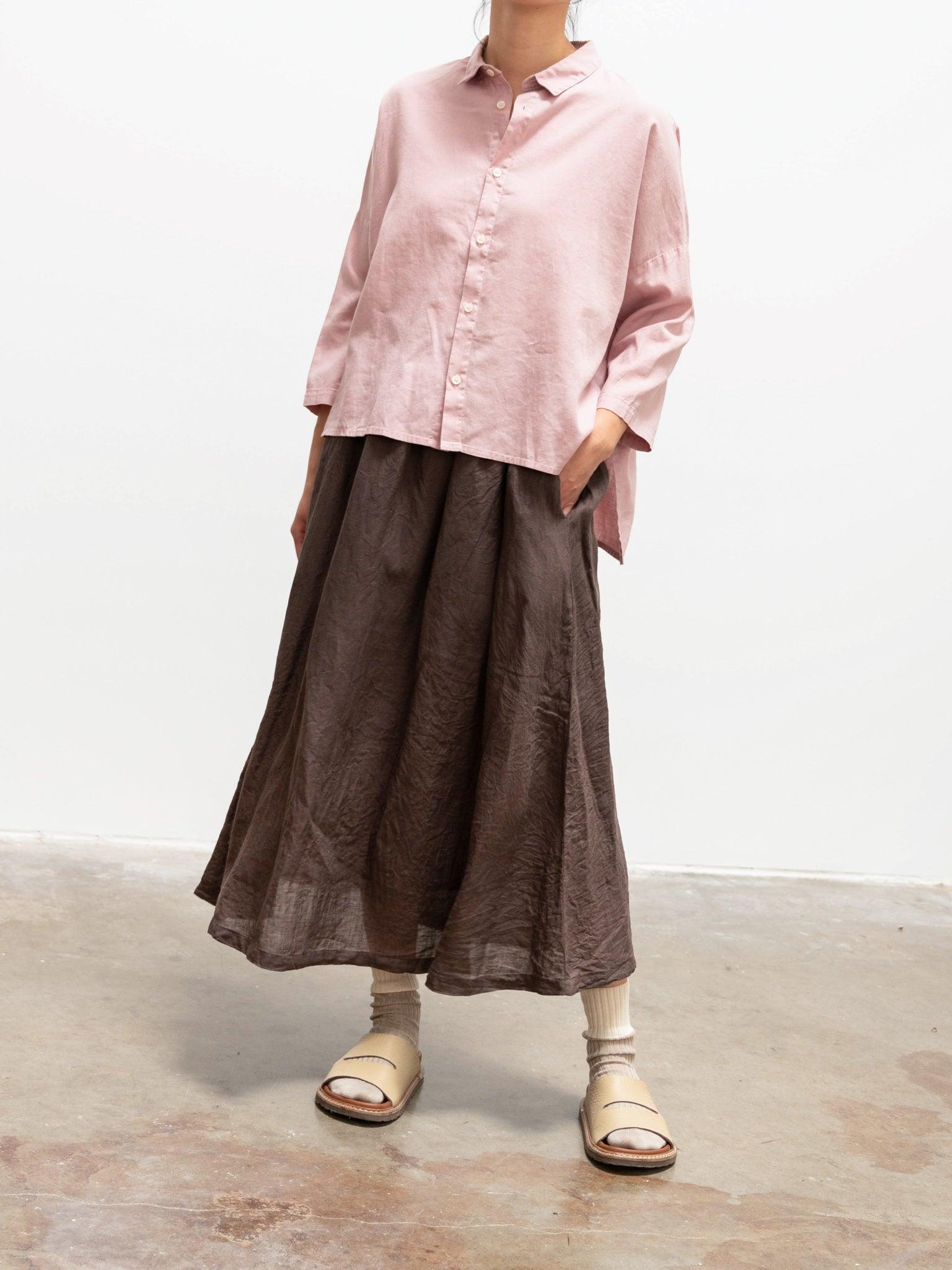 Namu Shop - Ichi Antiquites Co/Li BD Shirt - Light Pink