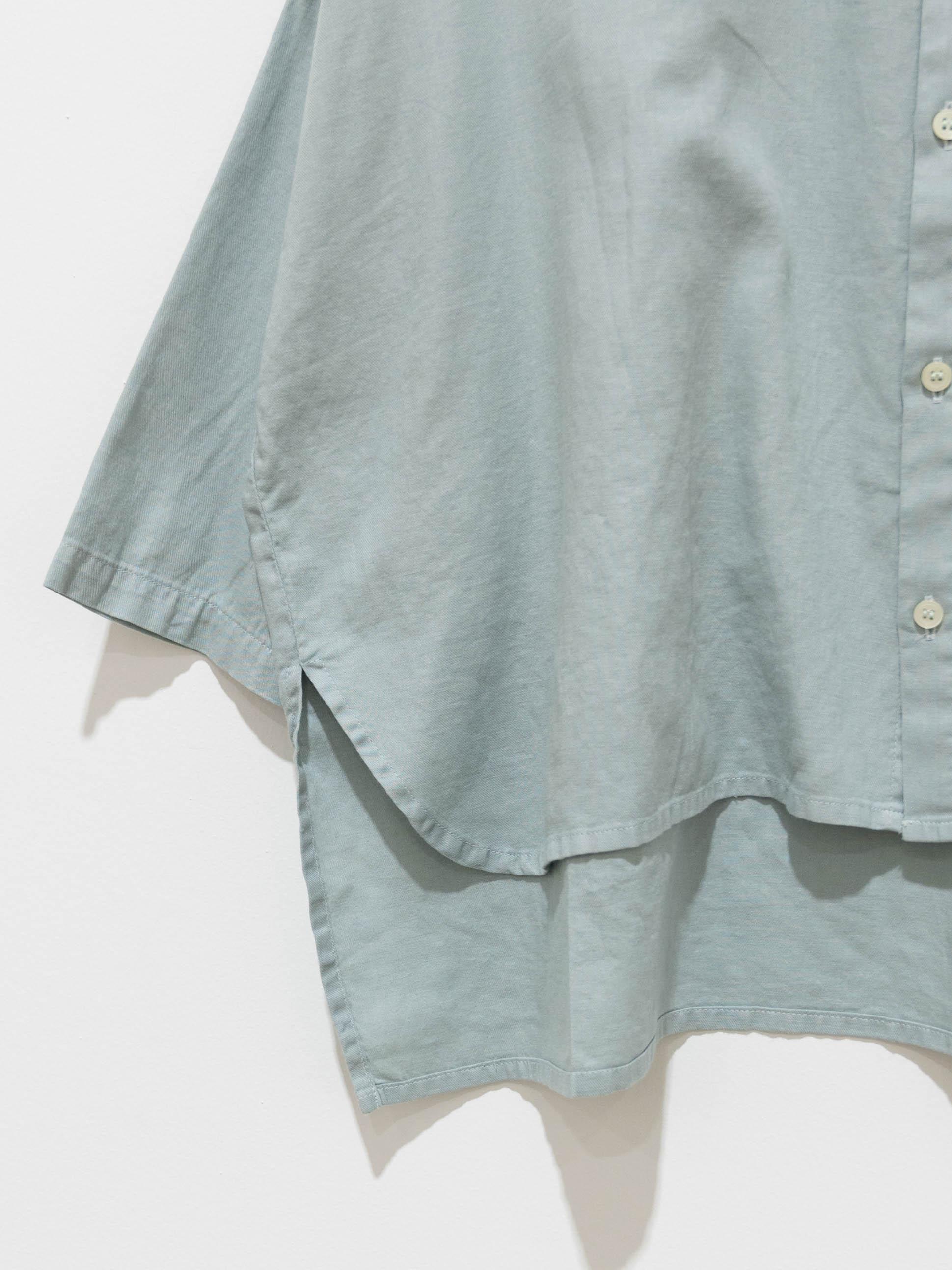 Namu Shop - Ichi Antiquites Co/Li BD Shirt - Mint Blue
