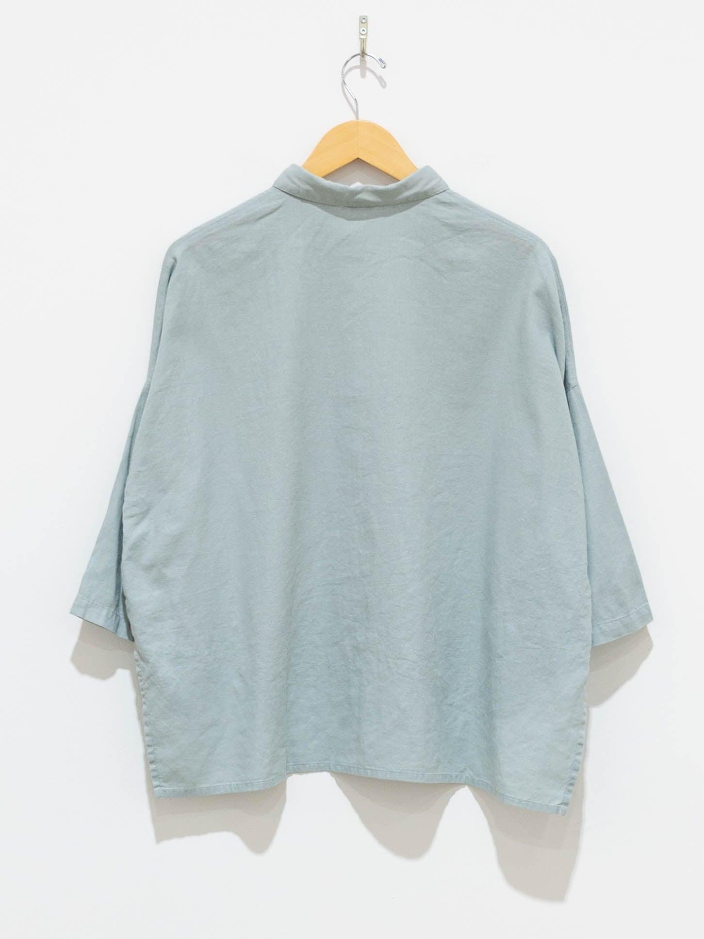 Namu Shop - Ichi Antiquites Co/Li BD Shirt - Mint Blue