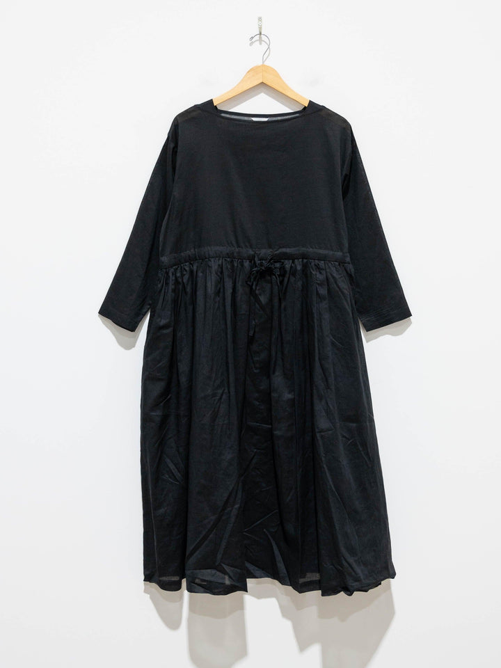 Namu Shop - Ichi Antiquites Co/Li Volume Gather Dress - Black