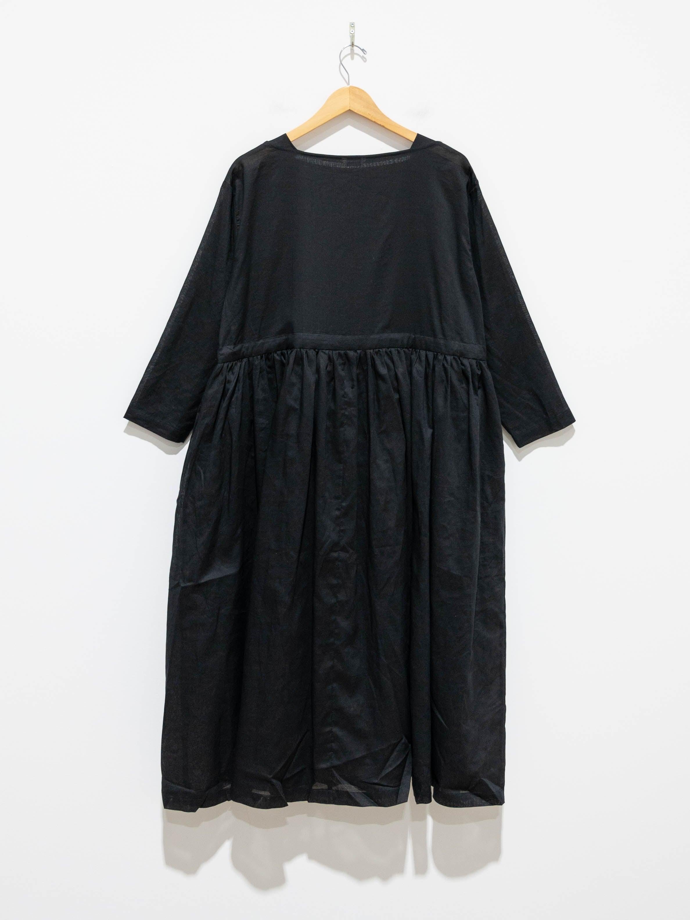 Namu Shop - Ichi Antiquites Co/Li Volume Gather Dress - Black