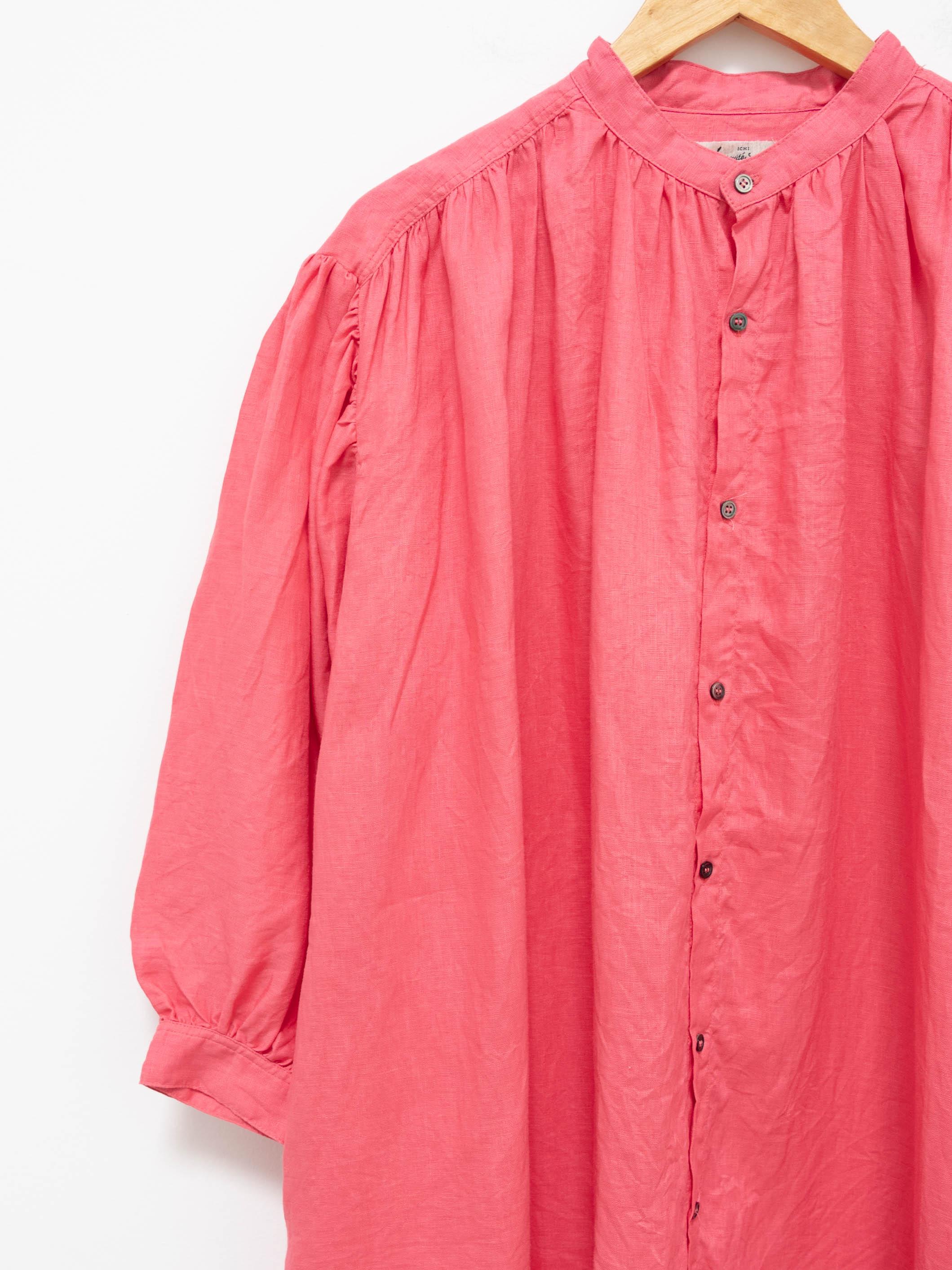 Namu Shop - Ichi Antiquites Color Linen Dress - Pink