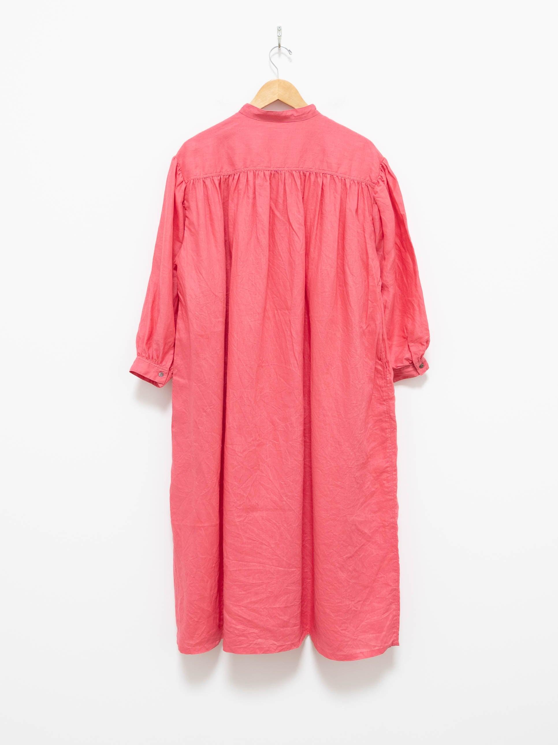 Namu Shop - Ichi Antiquites Color Linen Dress - Pink