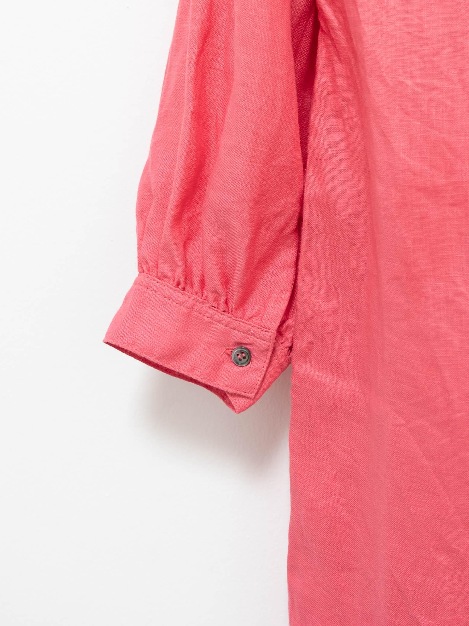 Namu Shop - Ichi Antiquites Color Linen Dress - Pink