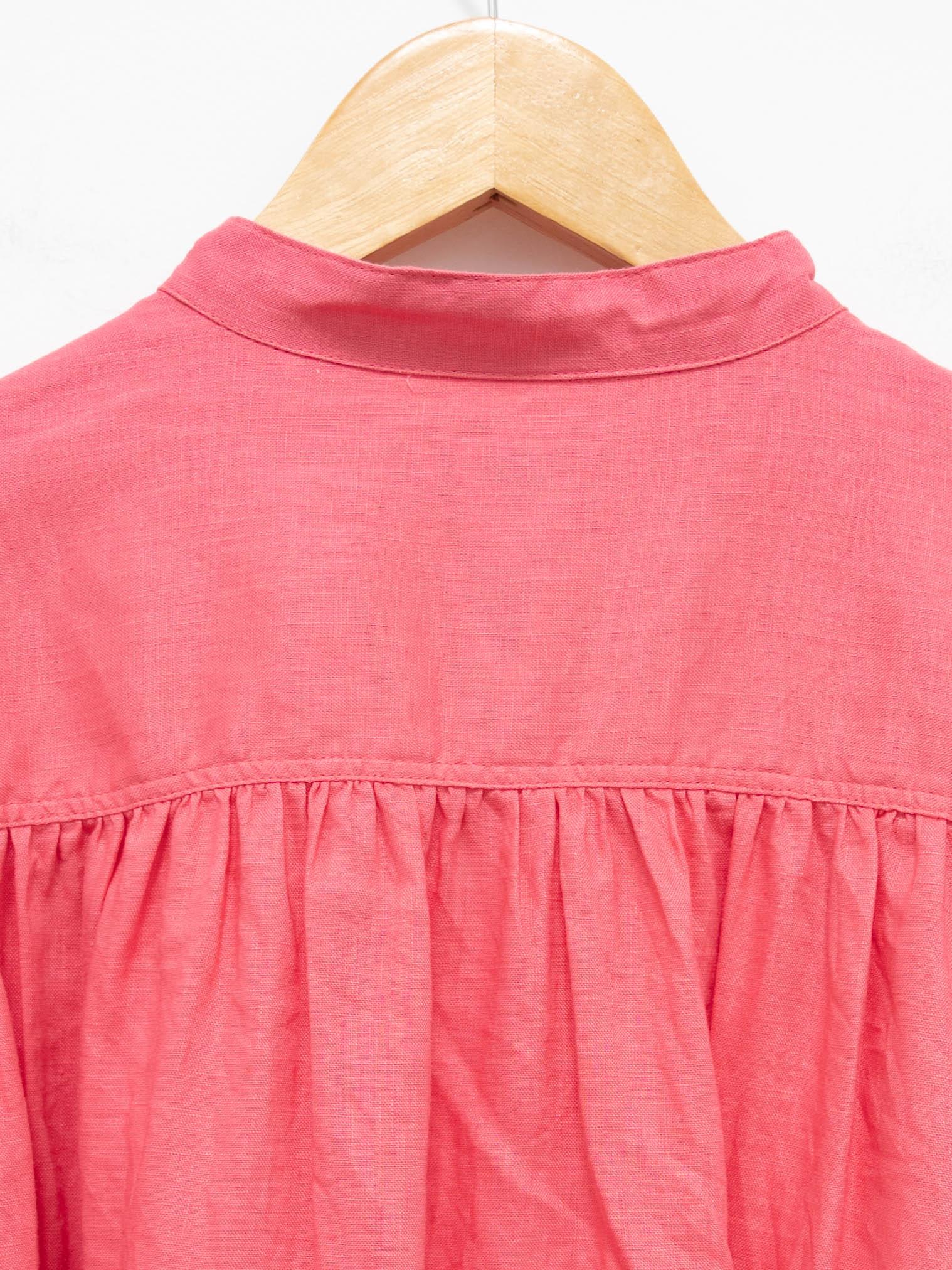 Namu Shop - Ichi Antiquites Color Linen Dress - Pink