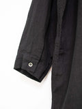 Namu Shop - Ichi Antiquites Color Linen Shirt Dress - Black