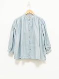 Namu Shop - Ichi Antiquites Color Linen Shirt - Light Blue