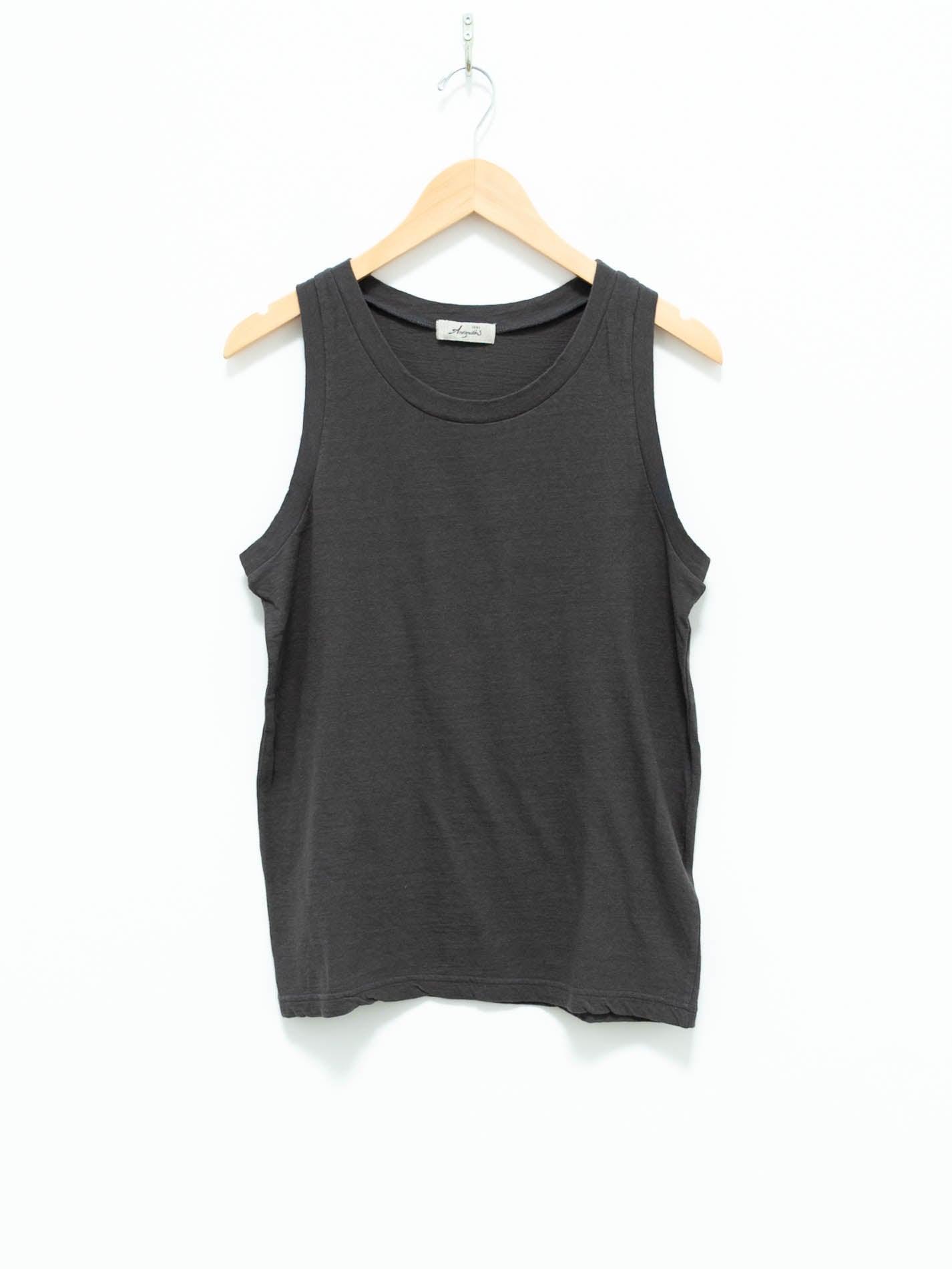Namu Shop - Ichi Antiquites Cotton Jersey Tank Top - Charcoal