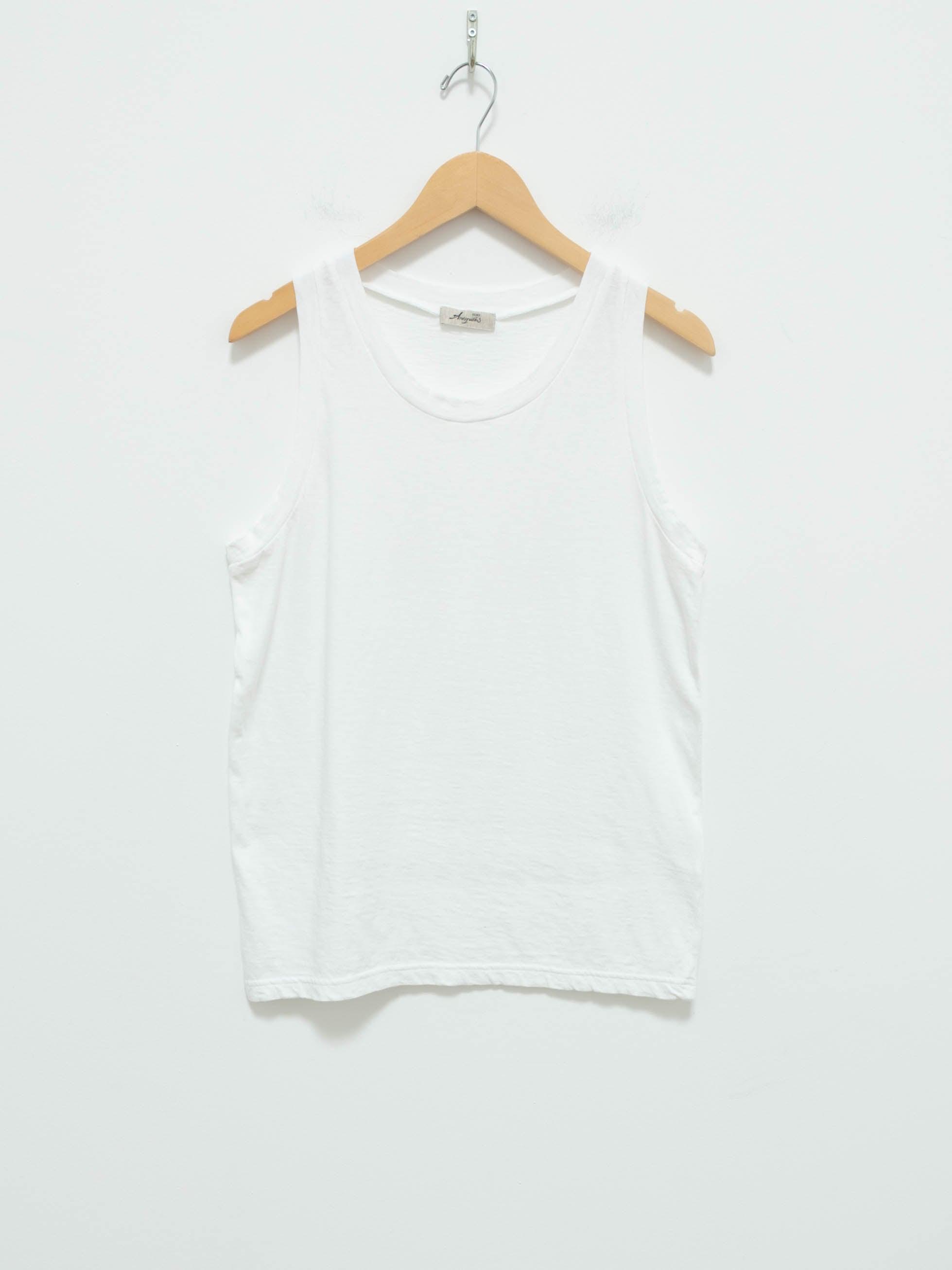 Namu Shop - Ichi Antiquites Cotton Jersey Tank Top - White