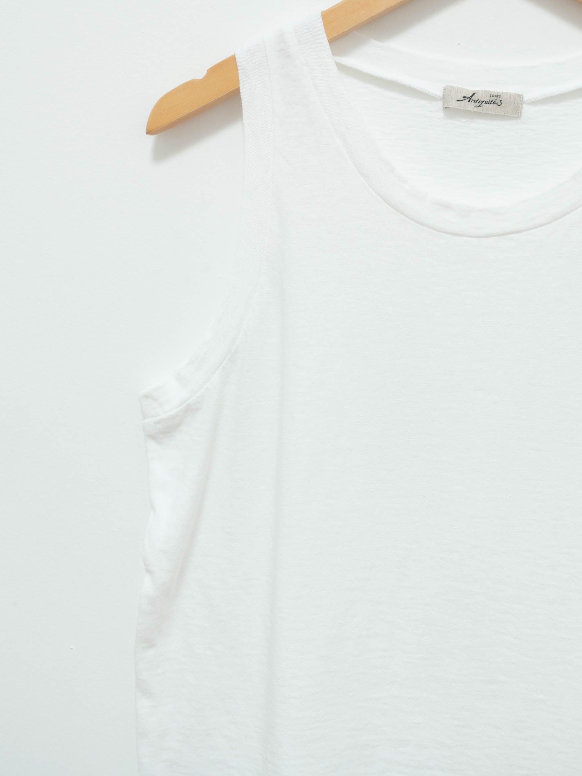 Namu Shop - Ichi Antiquites Cotton Jersey Tank Top - White