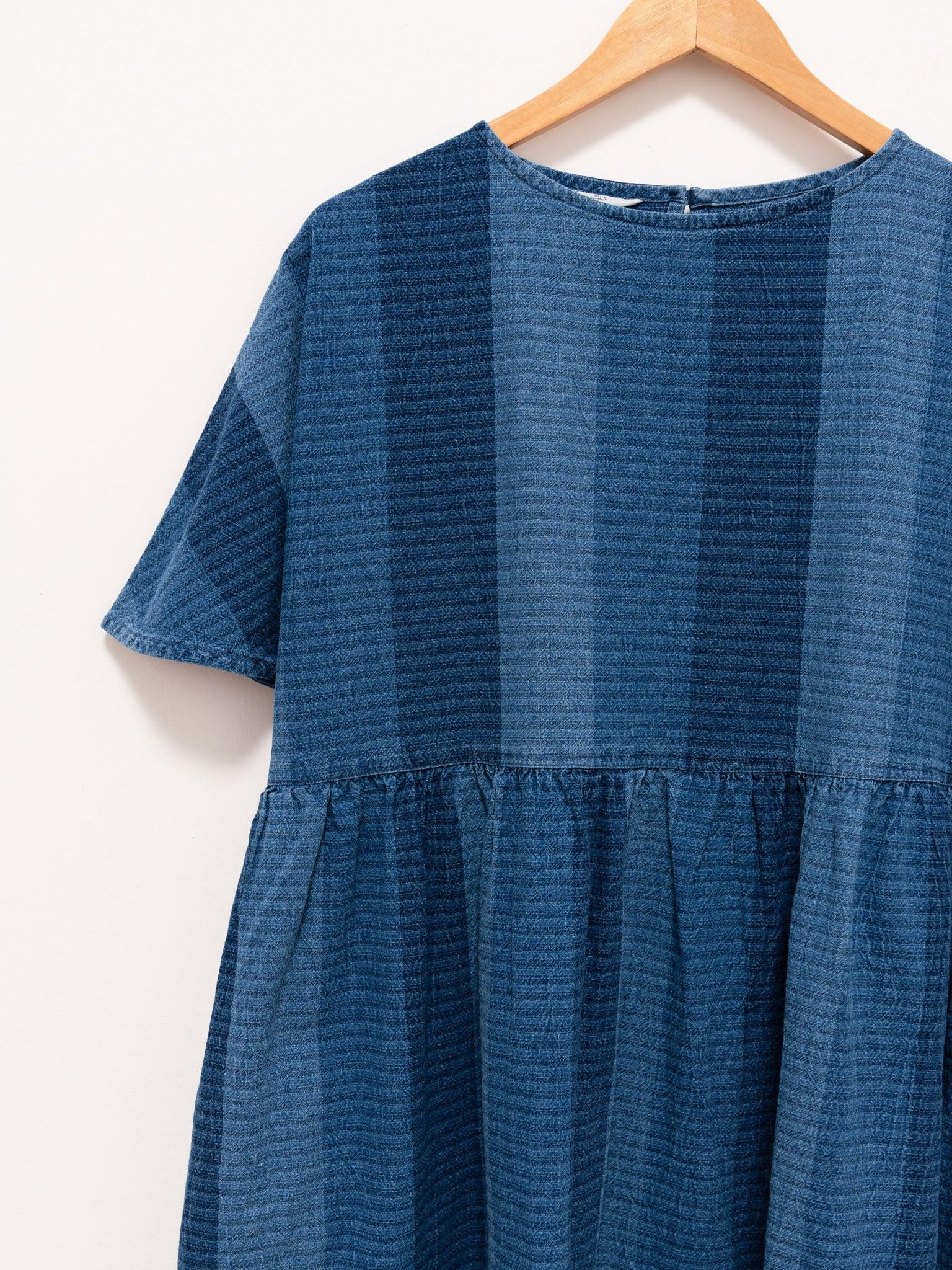 Namu Shop - Ichi Antiquites Indigo Stripe Dress