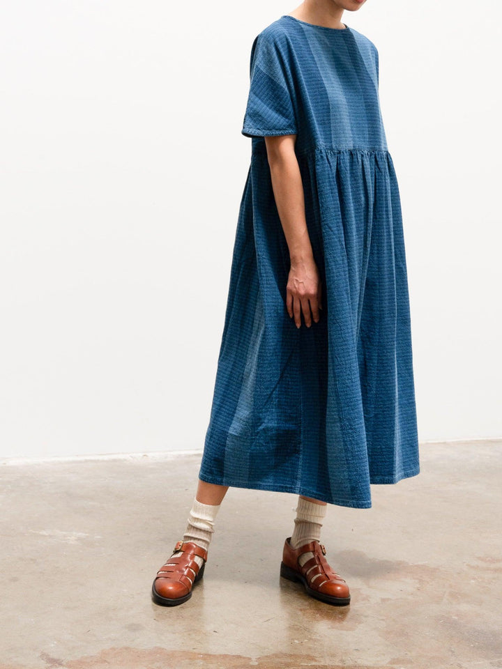 Namu Shop - Ichi Antiquites Indigo Stripe Dress