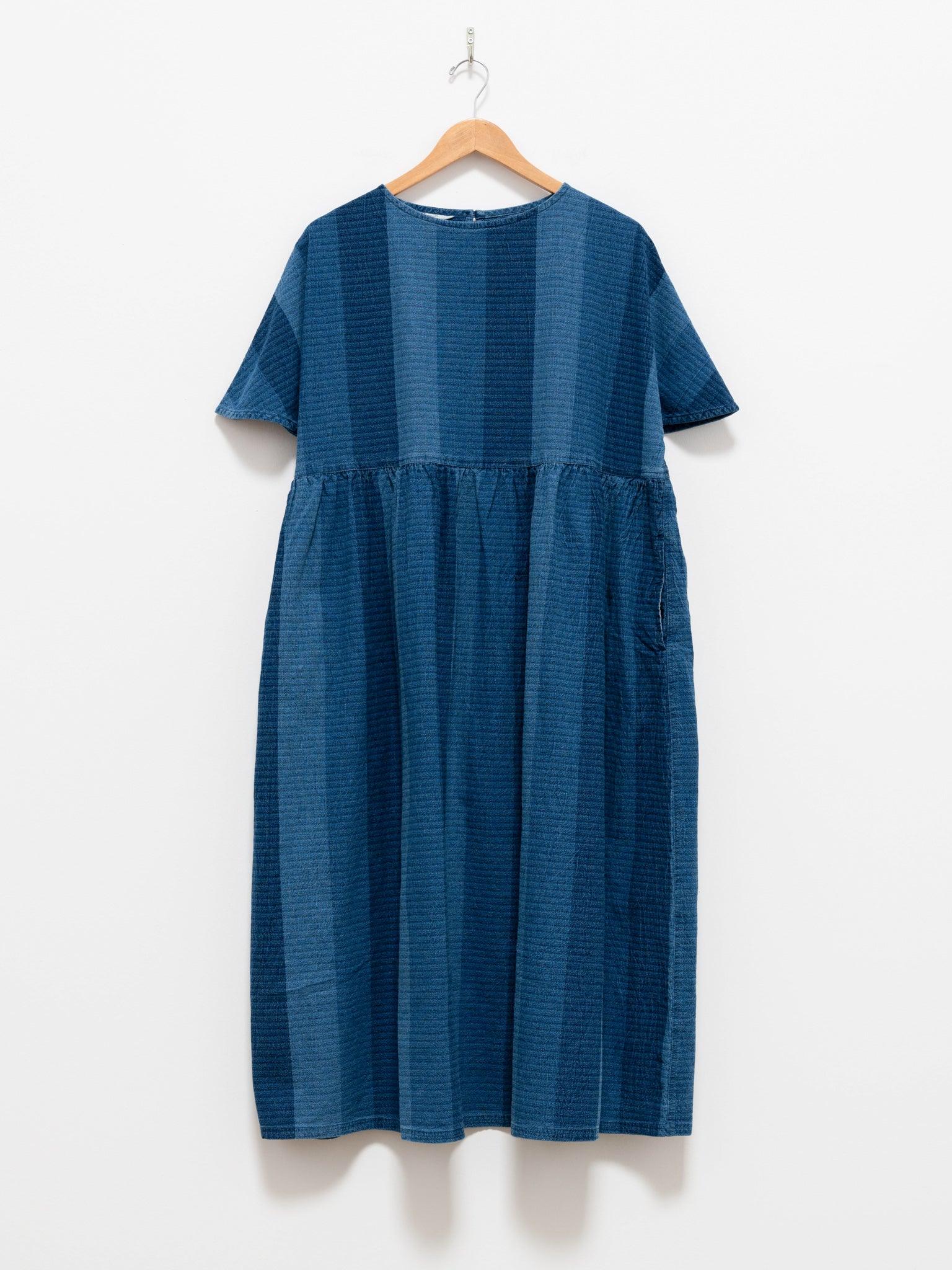 Namu Shop - Ichi Antiquites Indigo Stripe Dress