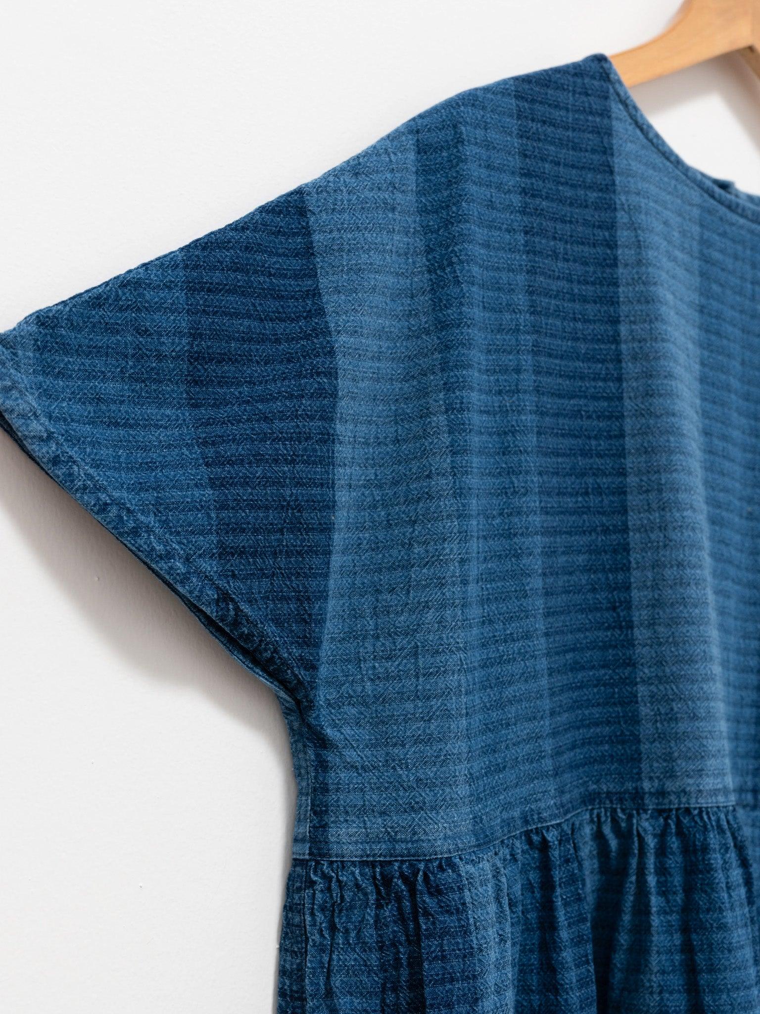 Namu Shop - Ichi Antiquites Indigo Stripe Dress