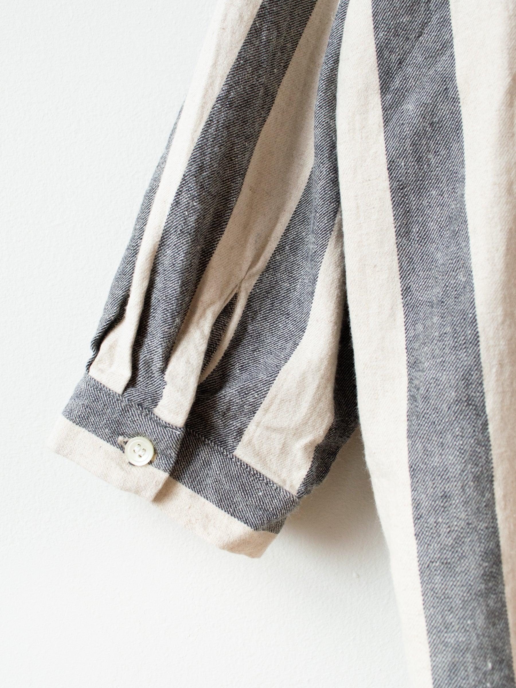 Namu Shop - Ichi Antiquites Li/Co BD Shirt - Big Stripe