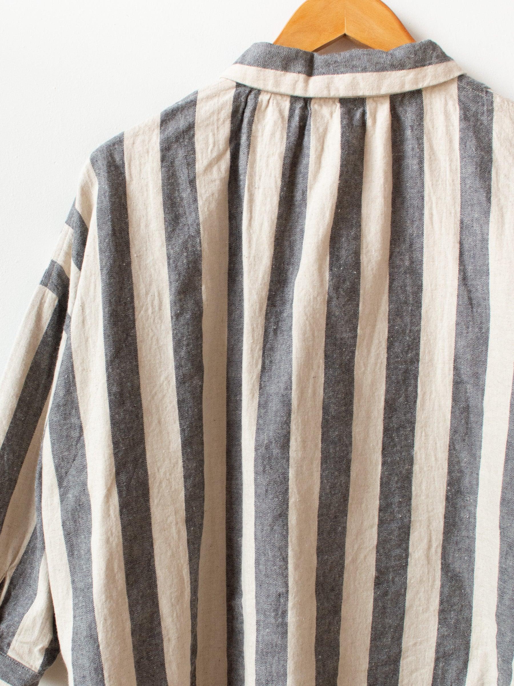Namu Shop - Ichi Antiquites Li/Co BD Shirt - Big Stripe