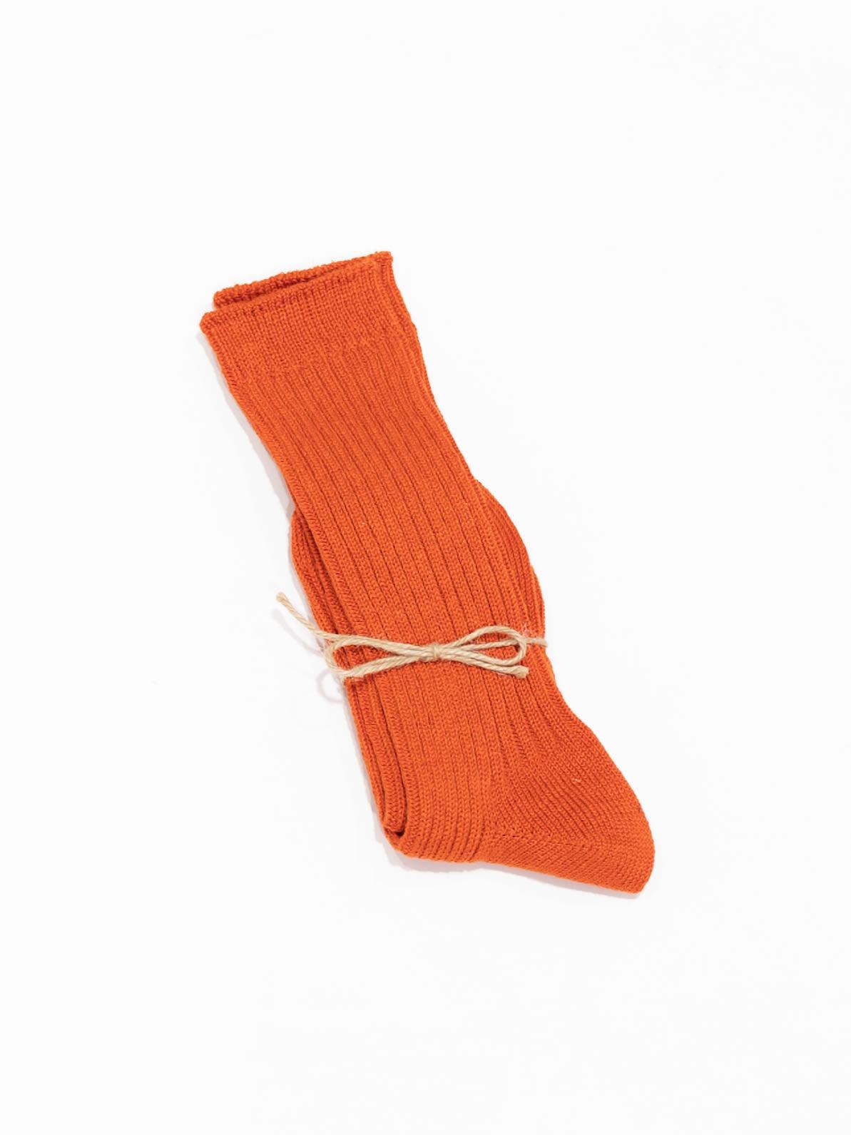 Namu Shop - Ichi Antiquites Linen Color Rib Socks - Yellow, Blue, Smoke Pink, Orange