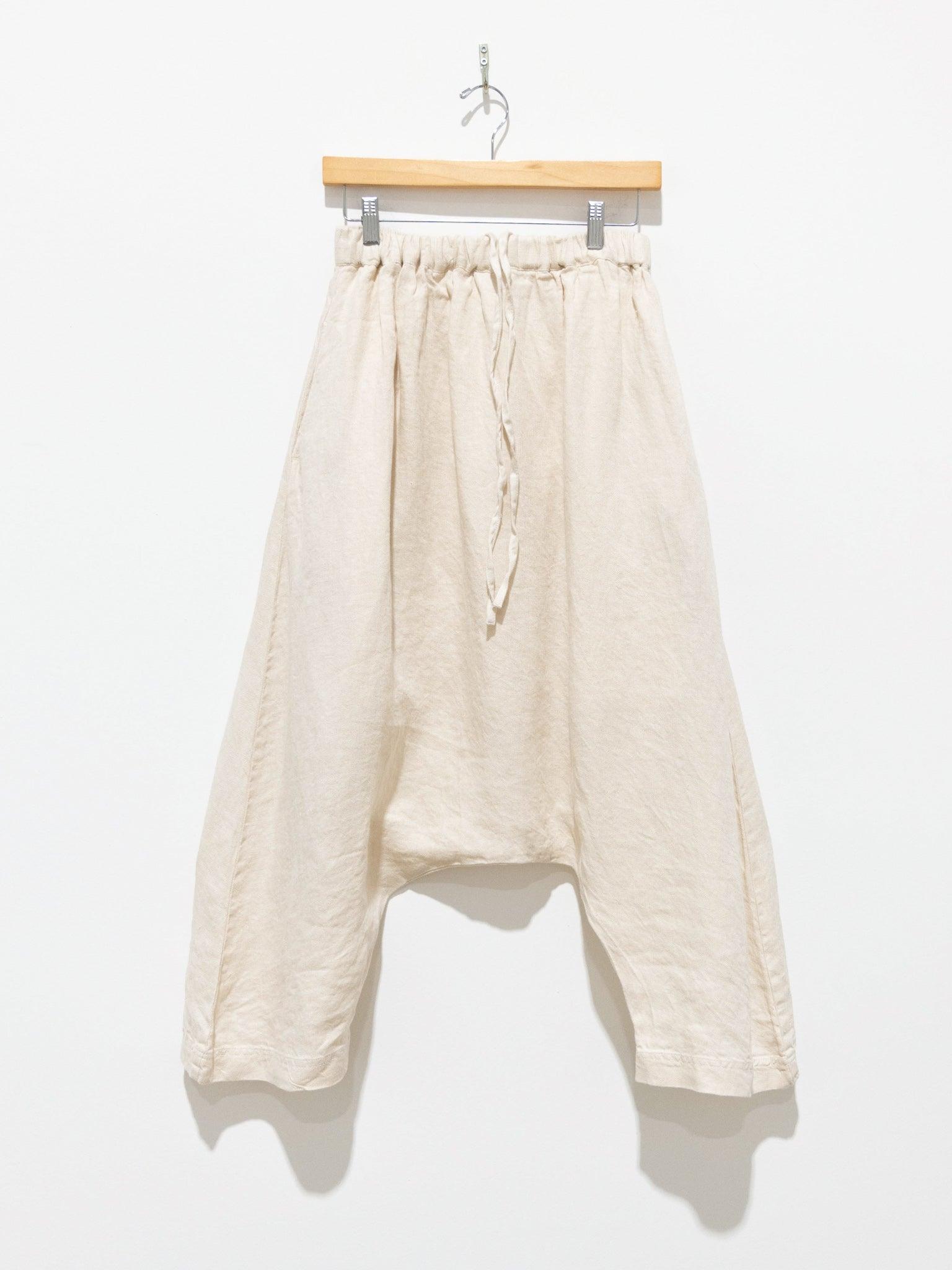 Namu Shop - Ichi Antiquites Linen Denim Sarouel Pants - Natural