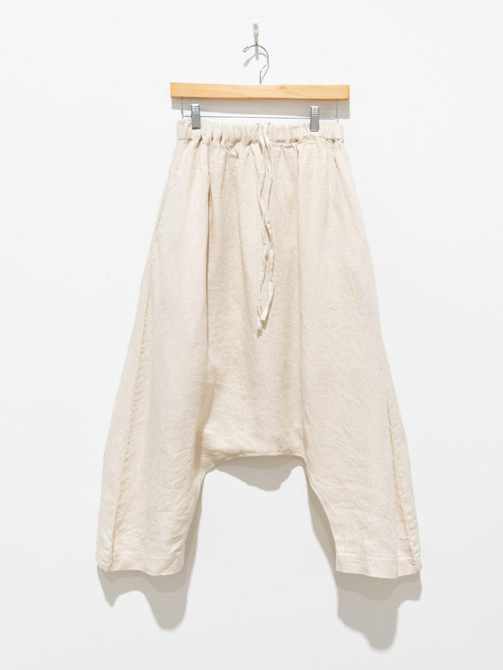 Namu Shop - Ichi Antiquites Linen Denim Sarouel Pants - Natural