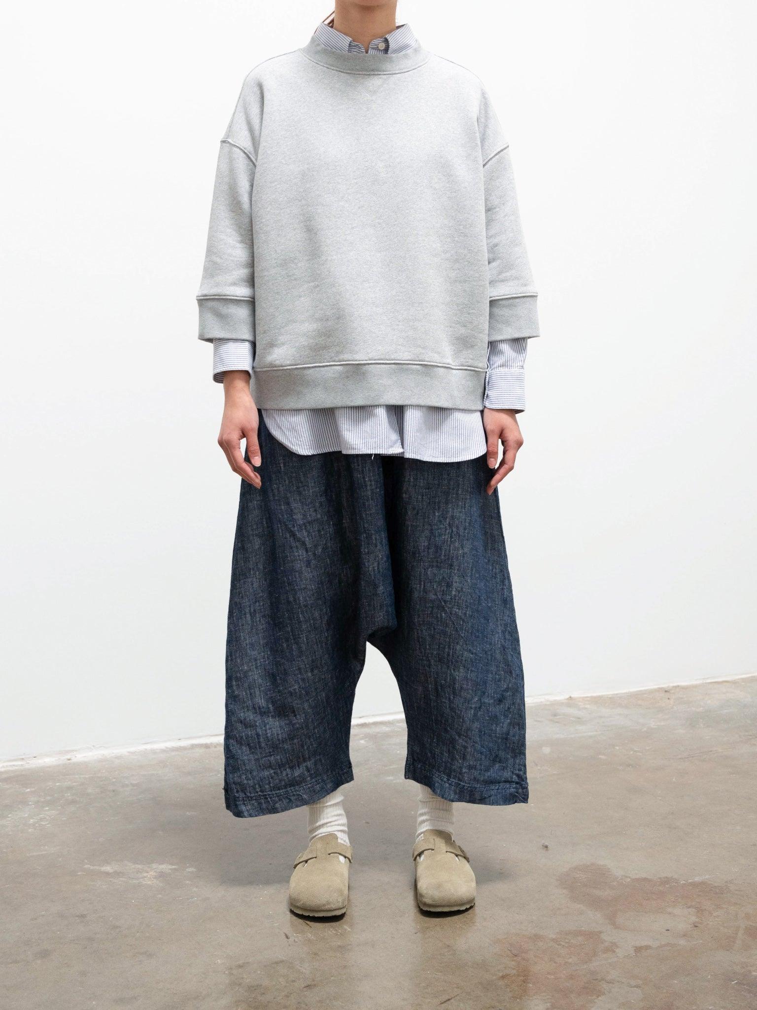 Namu Shop - Ichi Antiquites Linen Denim Sarouel Pants - Natural