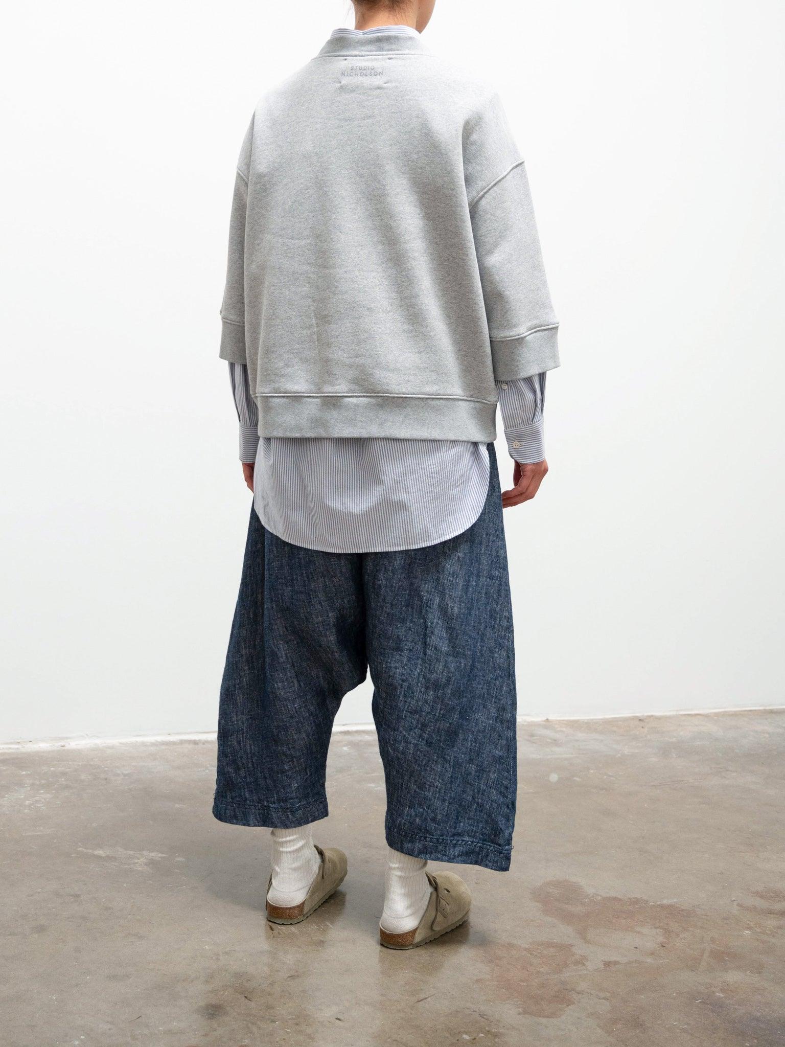 Namu Shop - Ichi Antiquites Linen Denim Sarouel Pants - Natural
