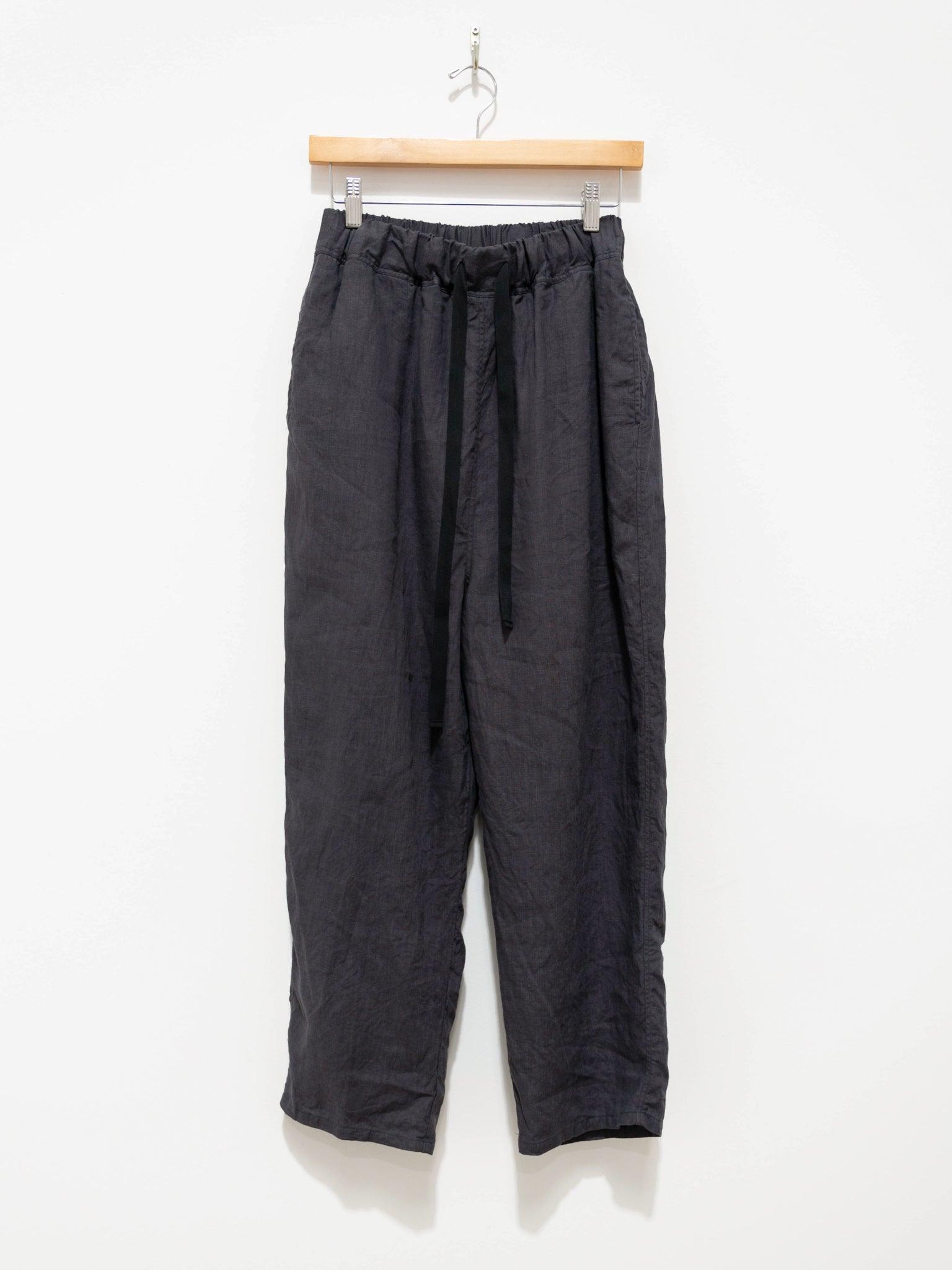 Namu Shop - Ichi Antiquites Linen Drawstring Pants - Charcoal