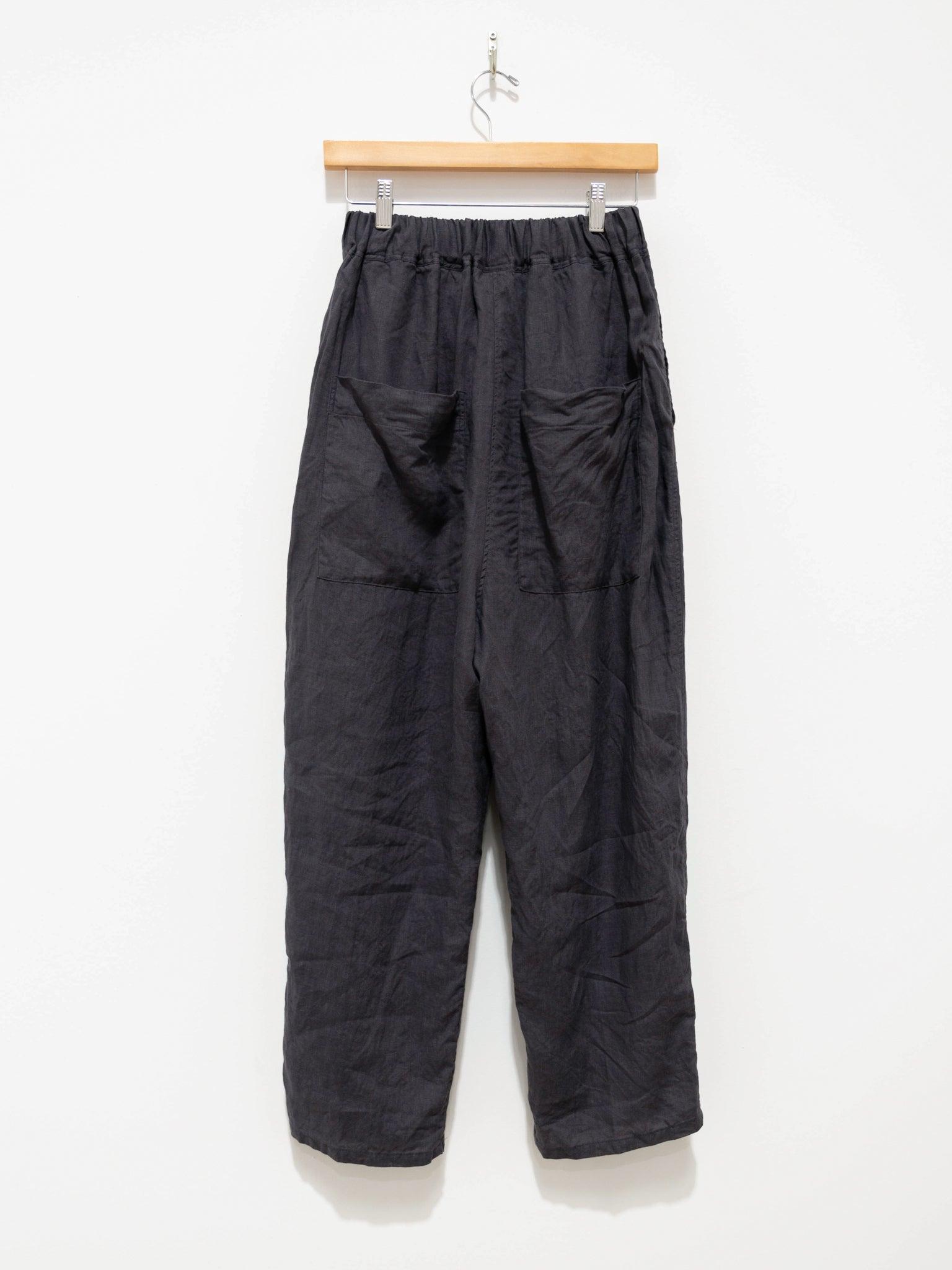 Namu Shop - Ichi Antiquites Linen Drawstring Pants - Charcoal