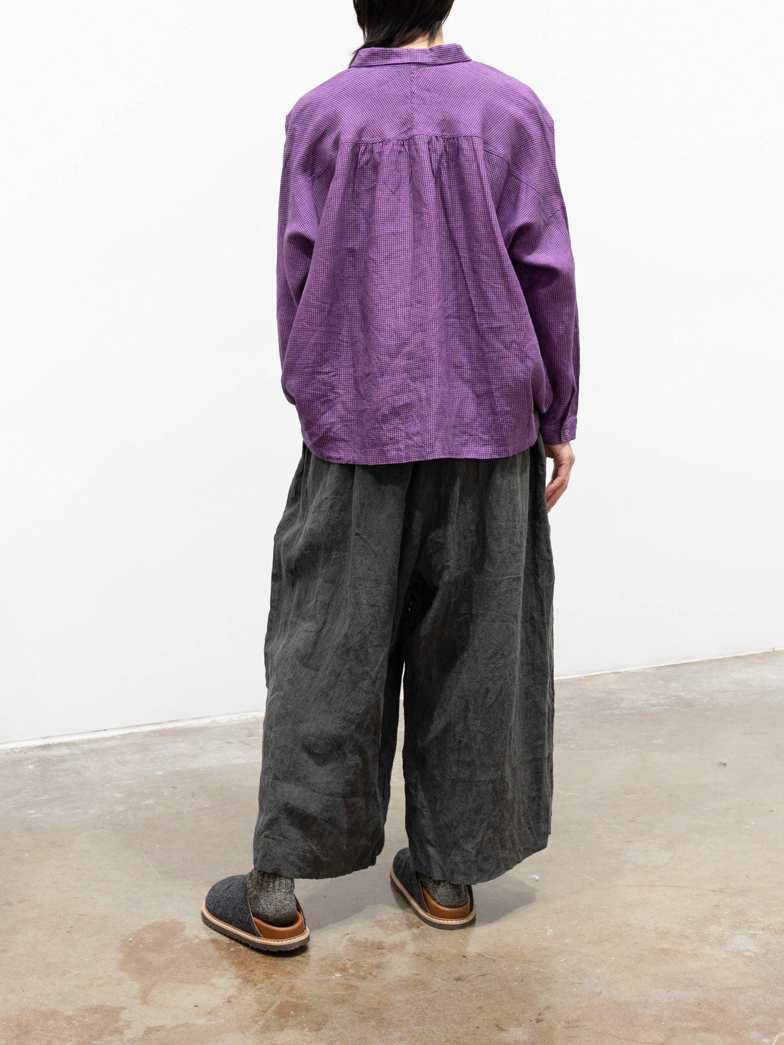 Namu Shop - Ichi Antiquites Linen Pants - SUMI Dark