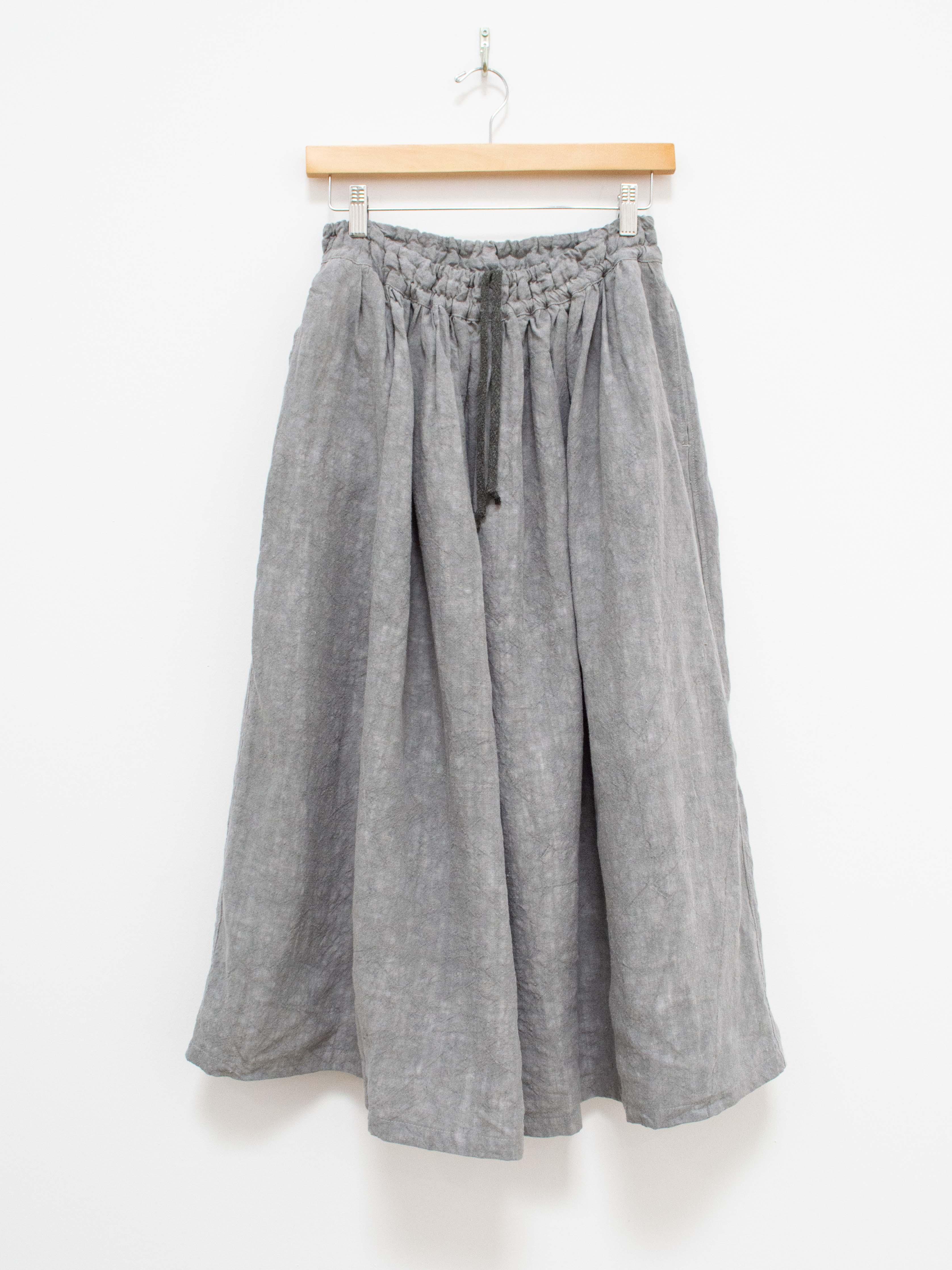 Namu Shop - Ichi Antiquites Linen Skirt - SUMI Light